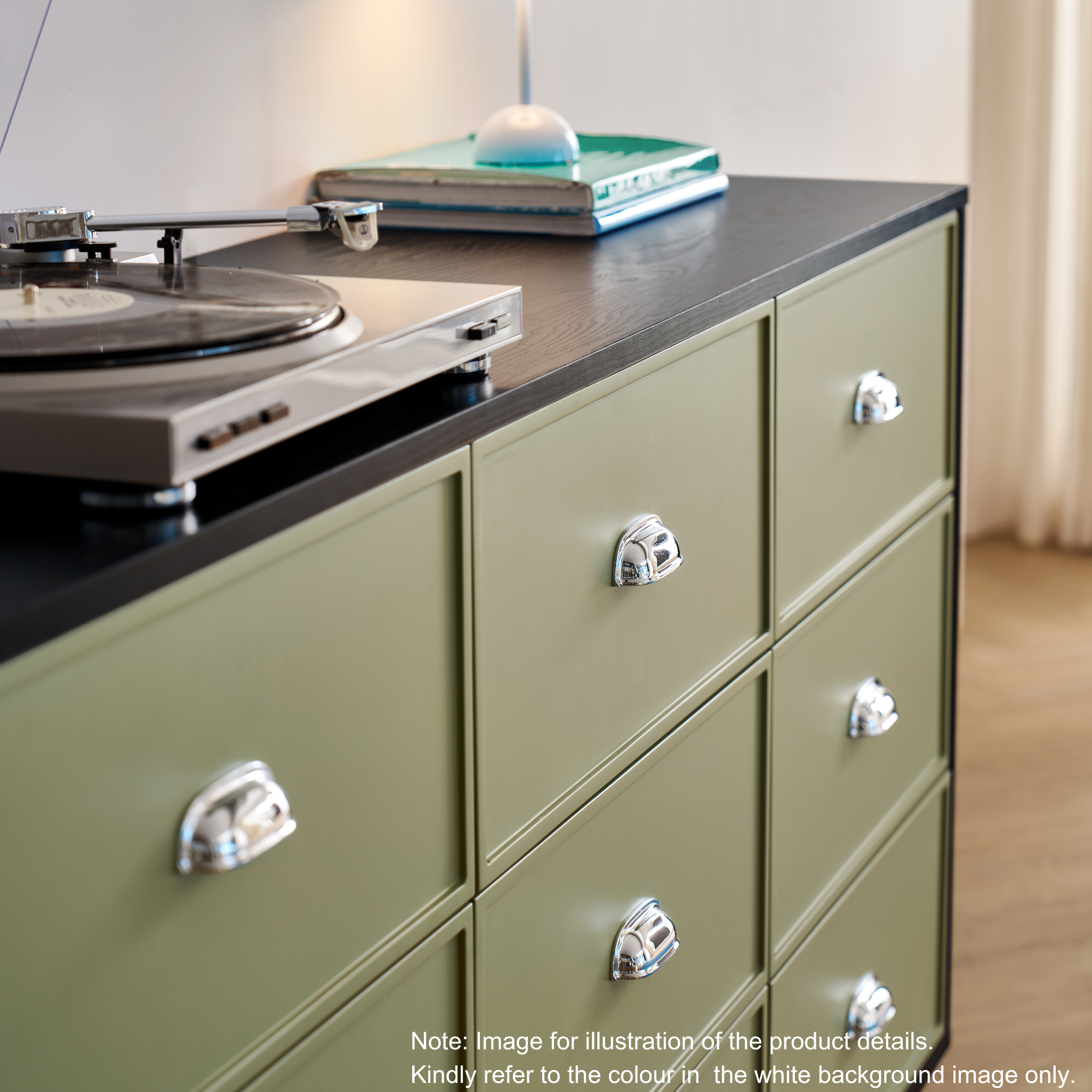 Linspire Duo Chest Of 9 Drawers, Dark Wood & Yellow