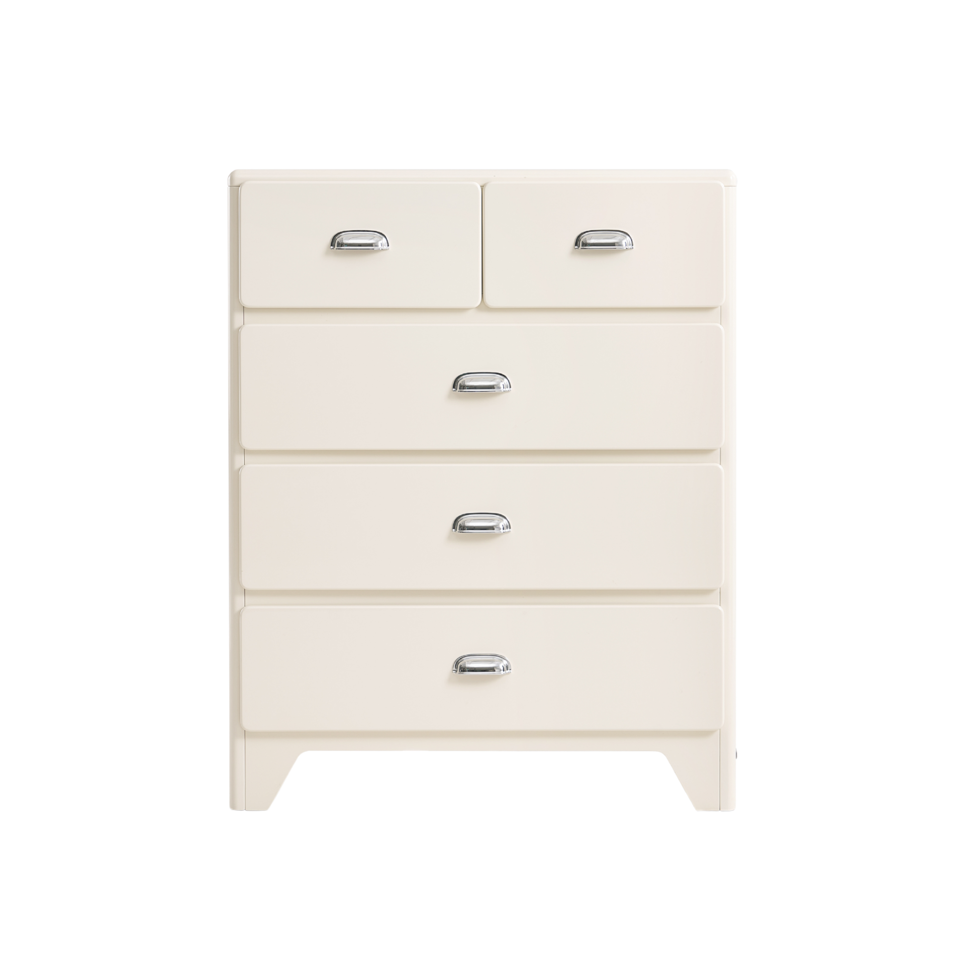Linspire Willow Wide Chest of 5 Drawers, Off-White