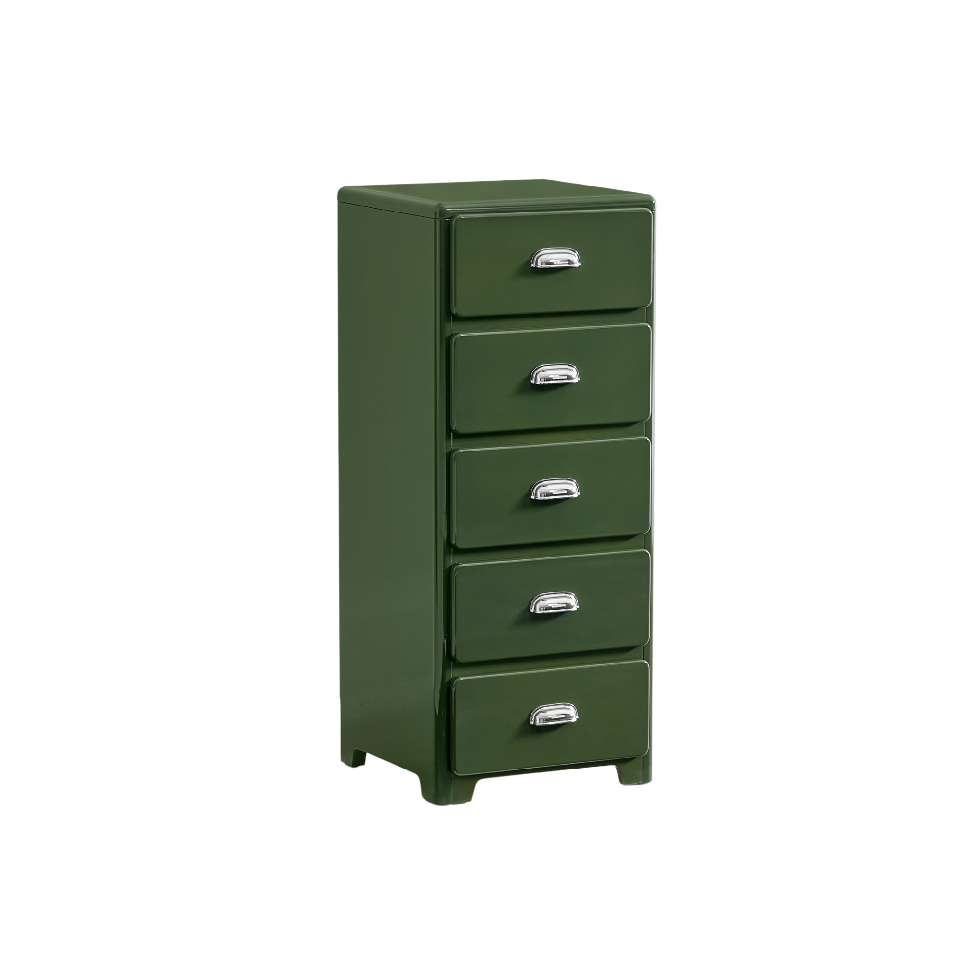 Linspire Willow Narrow Chest of 5 Drawers, Green