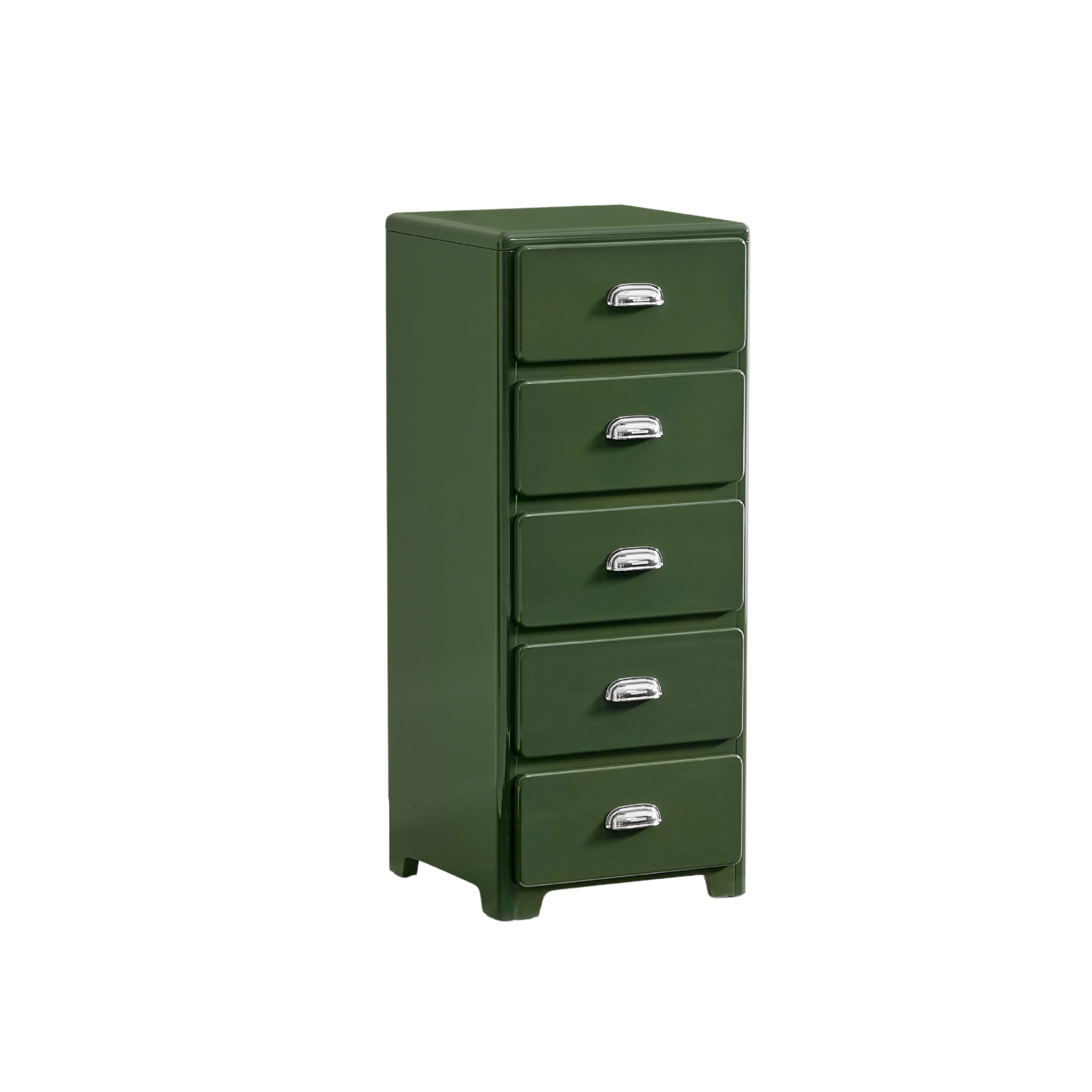 Linspire Willow Narrow Chest of 5 Drawers, Green
