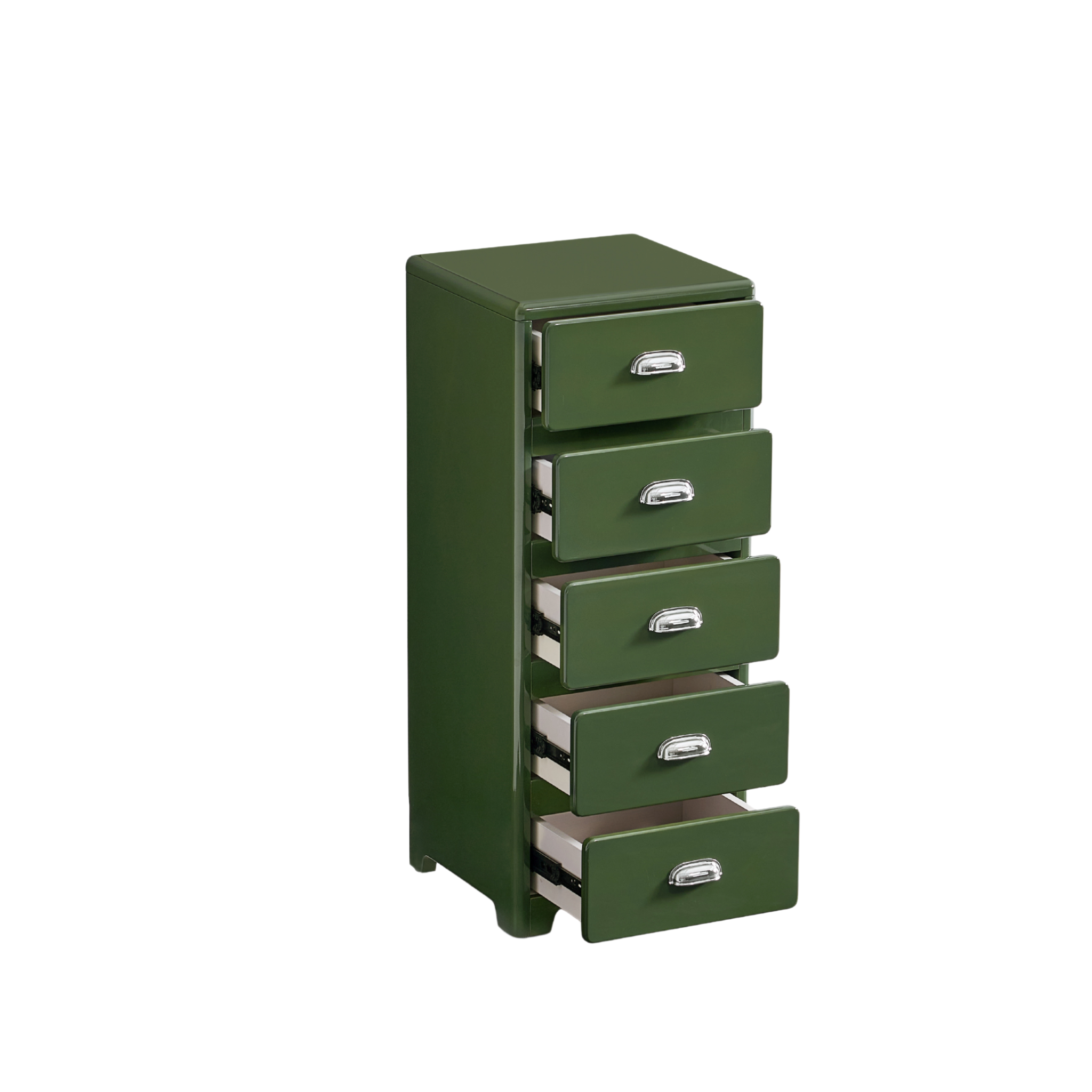 Linspire Willow Narrow Chest of 5 Drawers, Green