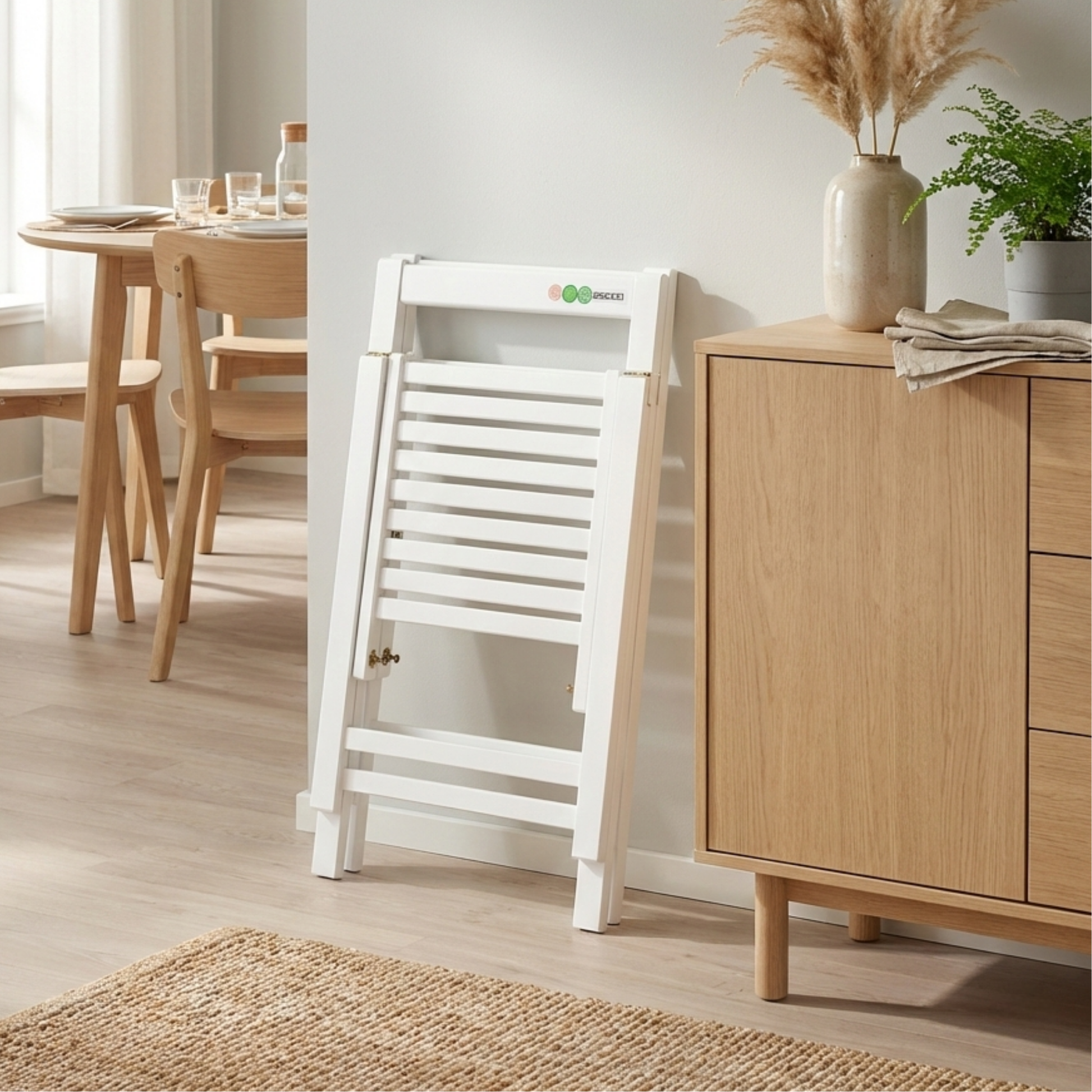 Loft Nordic Dining Chair, White, Set of 2