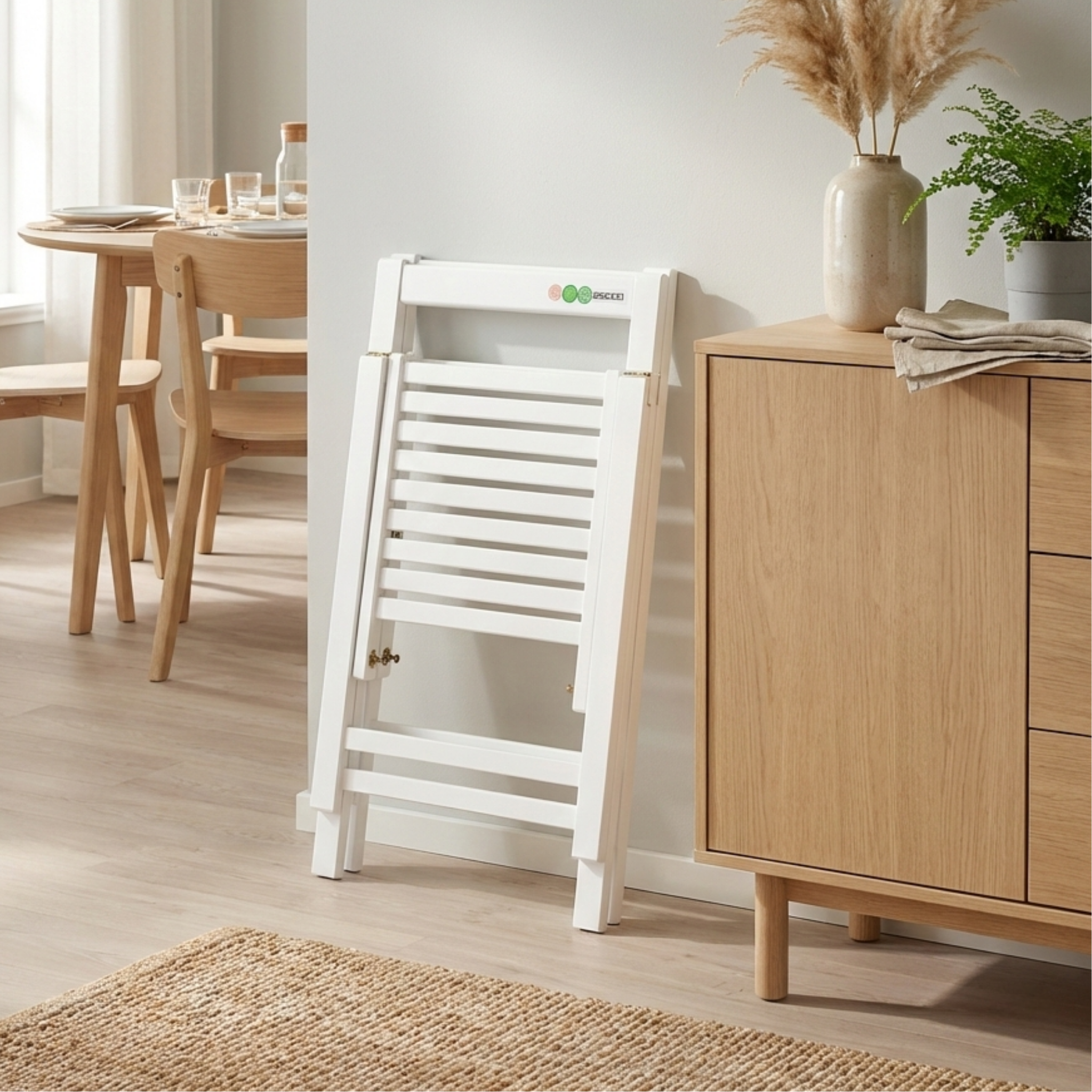 Loft Nordic Dining Chair, White, Set of 2