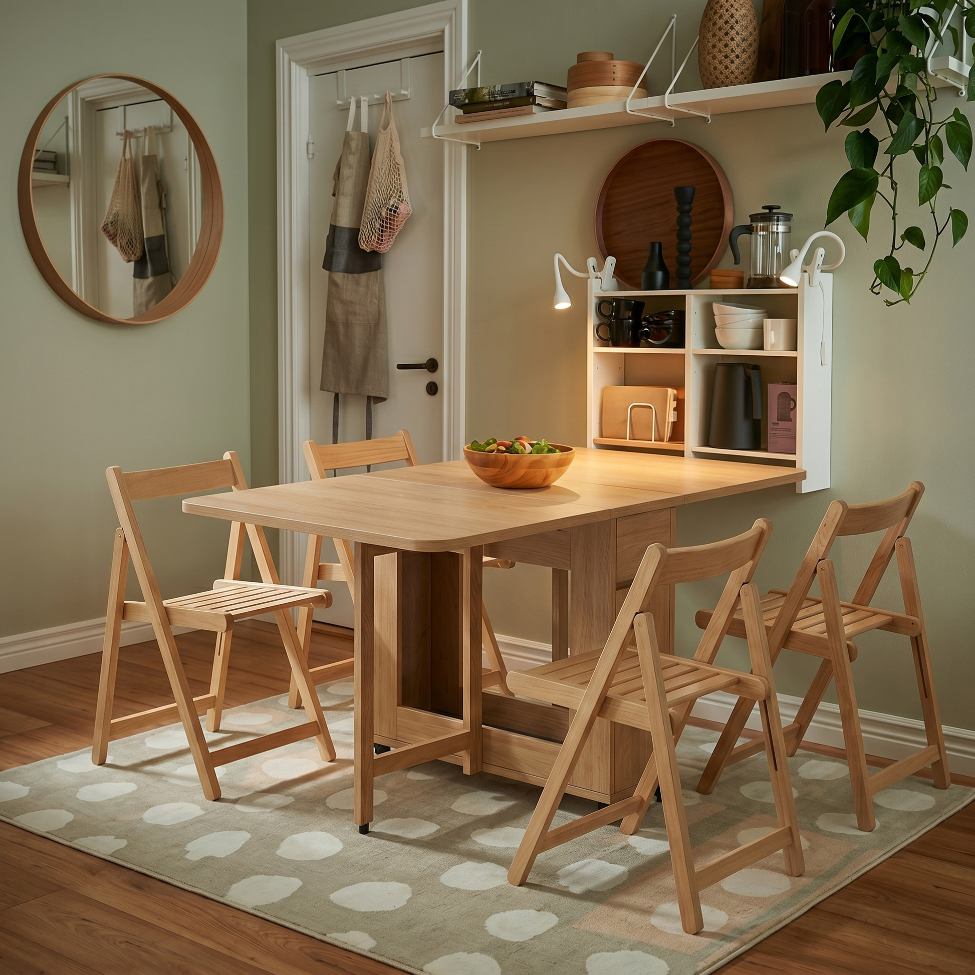 Loft Nordic Dining Chair, Natural Wood, Set of 2
