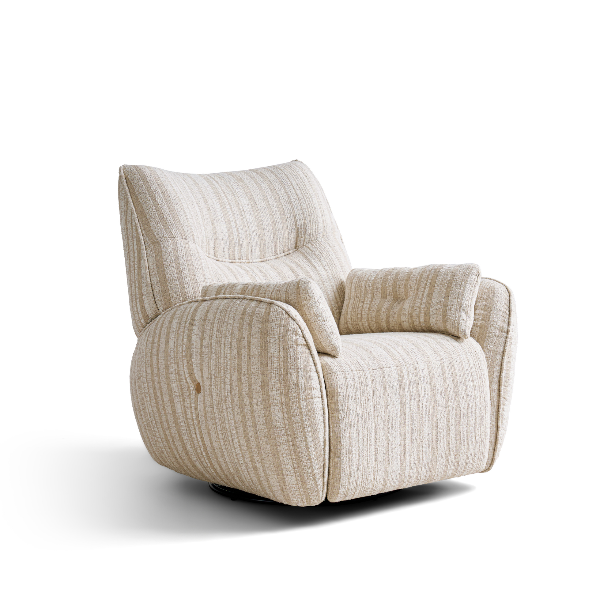 Linspire Nest Recliner Chair, Fabric, Beige & White