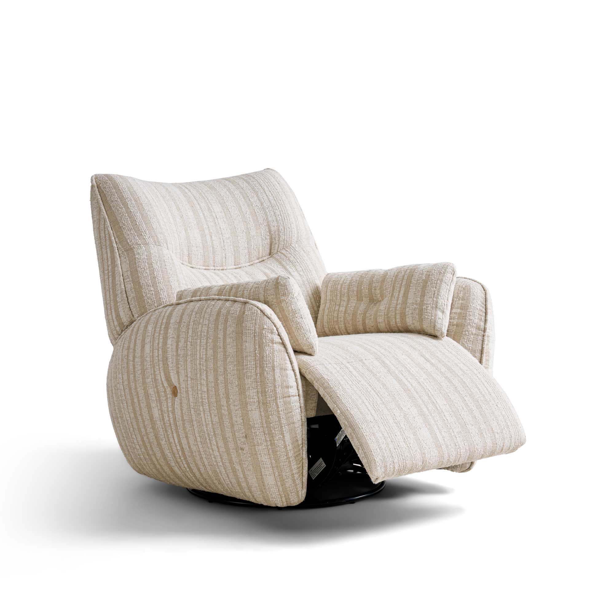 Linspire Nest Recliner Chair, Fabric, Beige & White