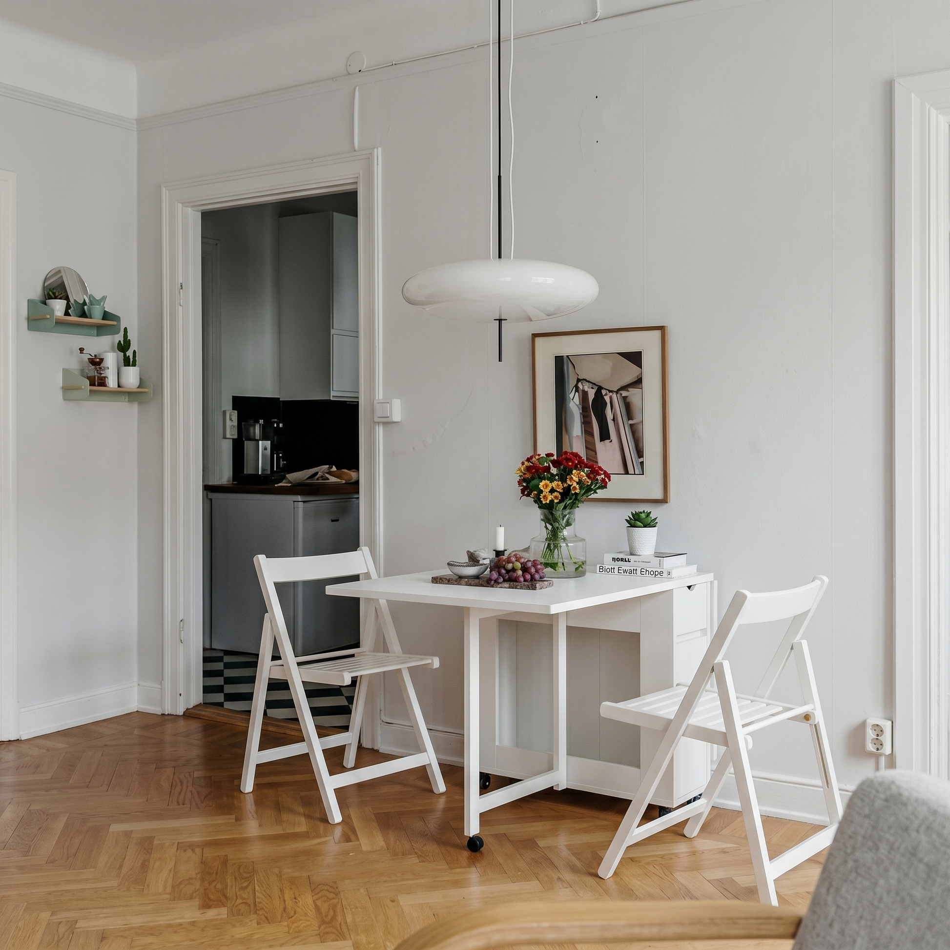 Loft Nordic Gateleg Table, White
