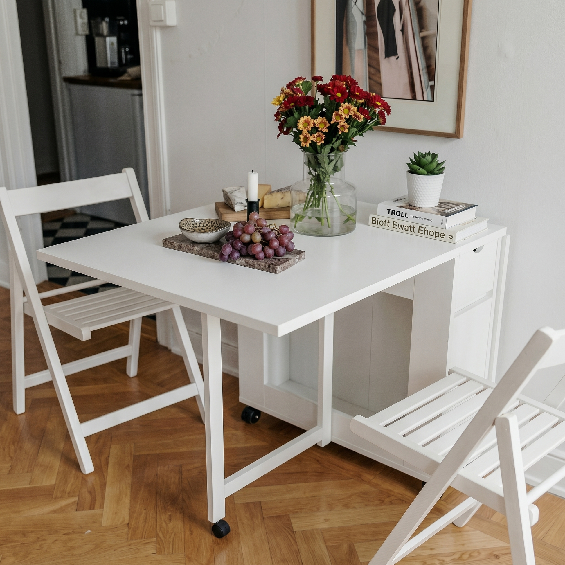 Loft Nordic Gateleg Table, White