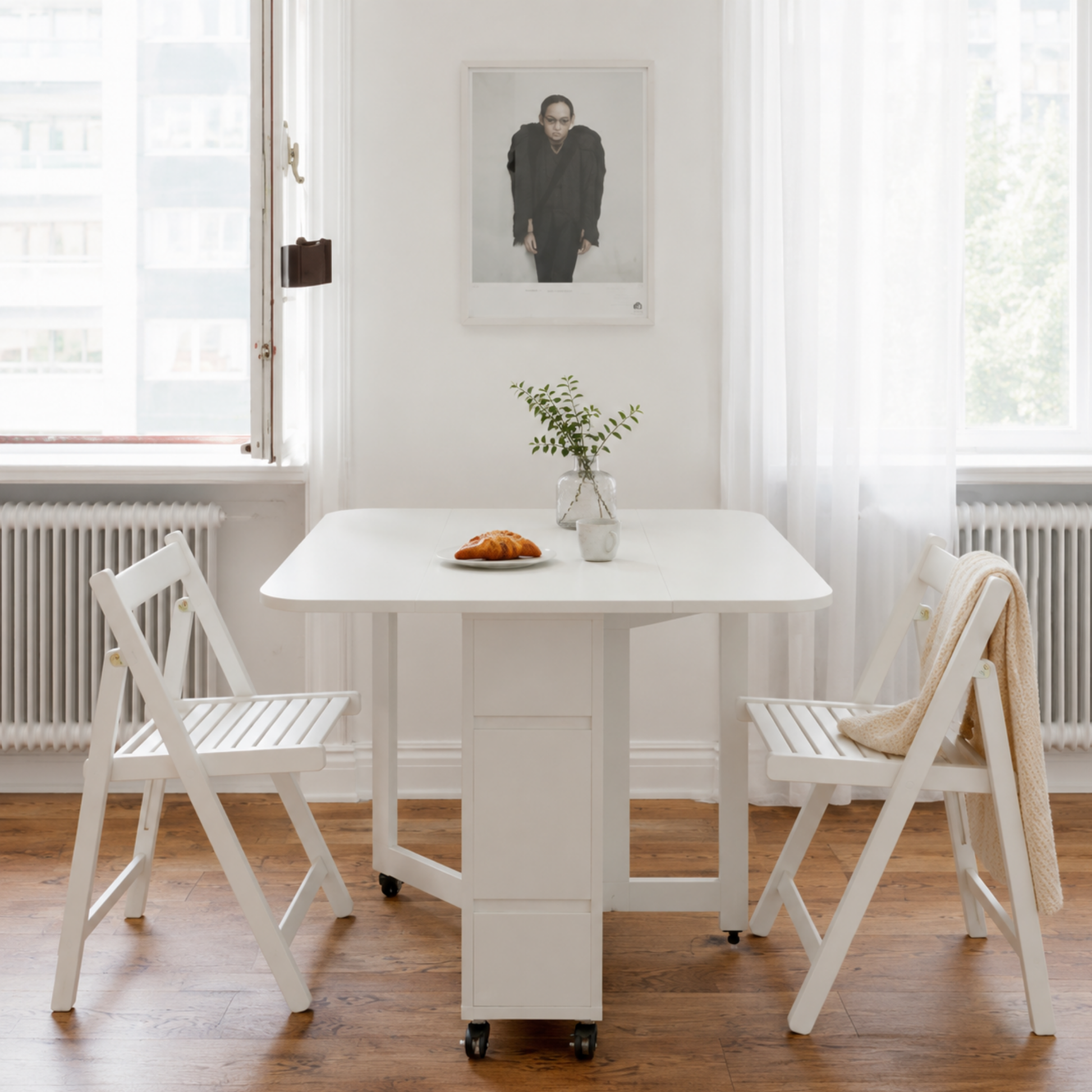 Loft Nordic Gateleg Table, White