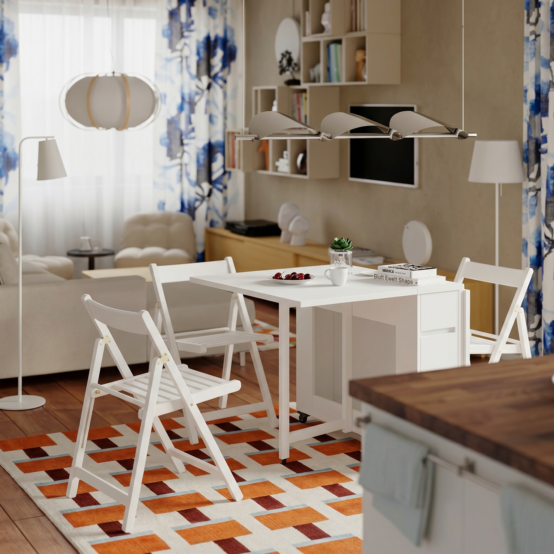 Loft Nordic Gateleg Table, White
