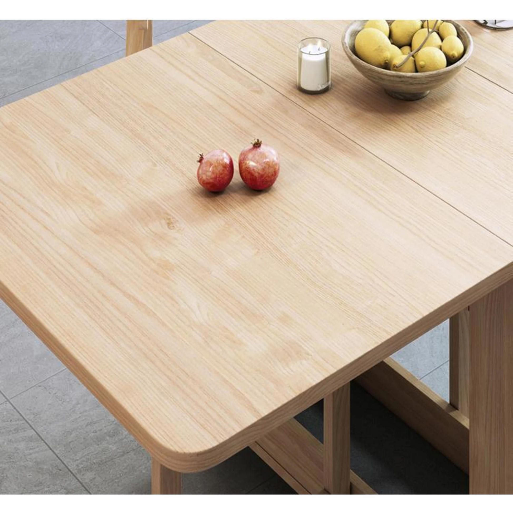 Loft Nordic Gateleg Table, Natural Wood