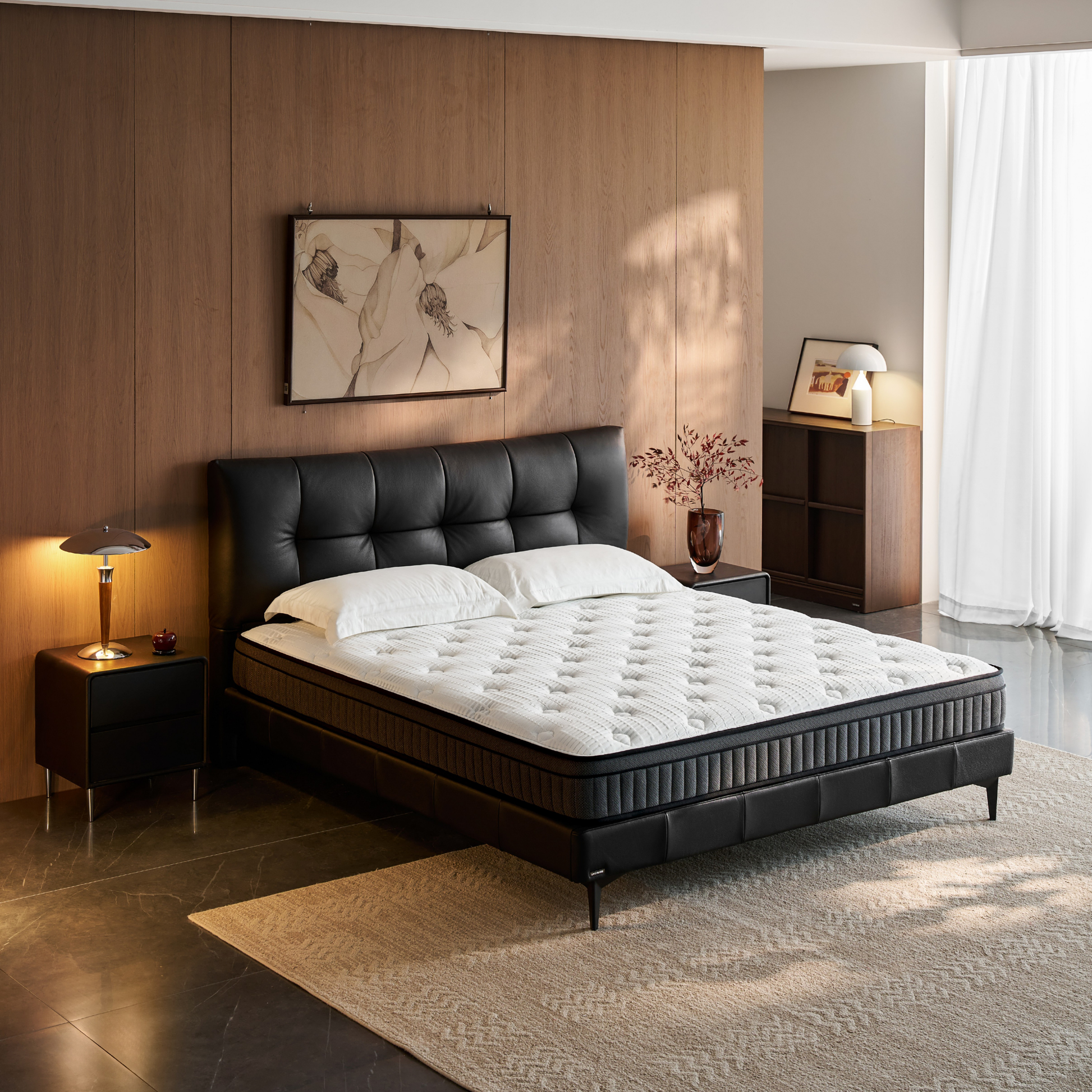 Linspire Slora Dual-Sided Hybrid Mattress - Medium Firm, White