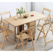 Loft Nordic Gateleg Table with 4 chairs, Natural Wood