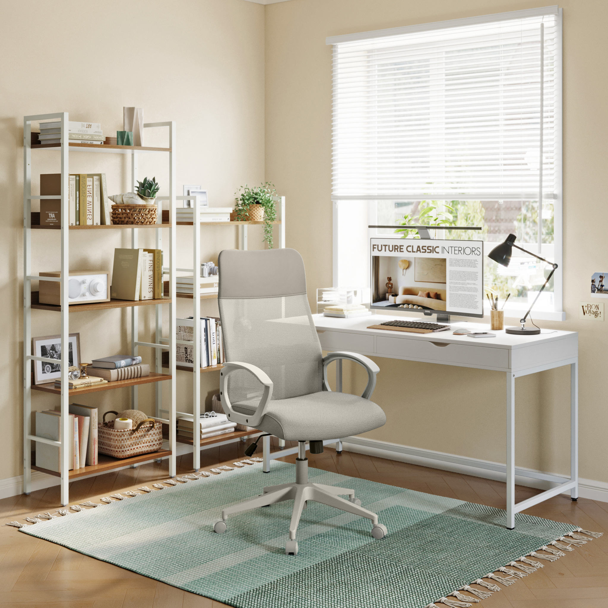 Linspire Pillar Office Chair, Grey