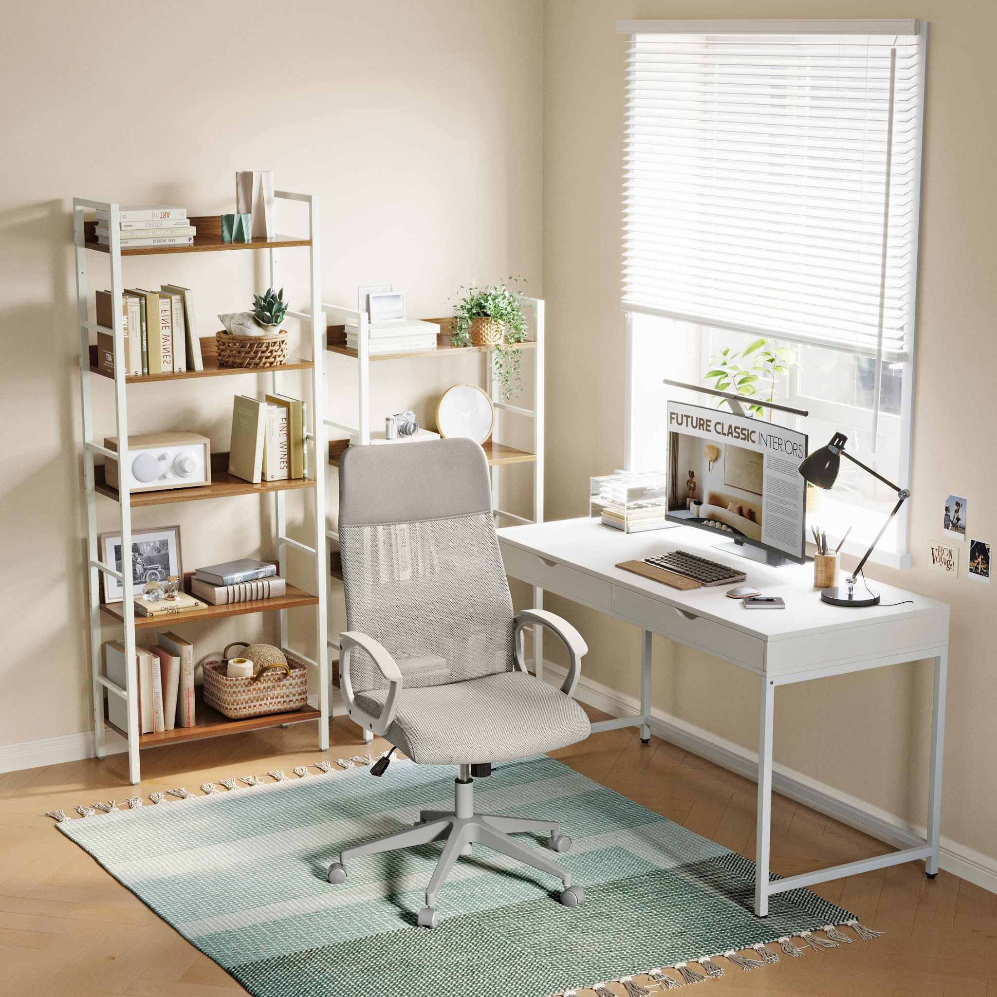 Linspire Pillar Office Chair, Grey