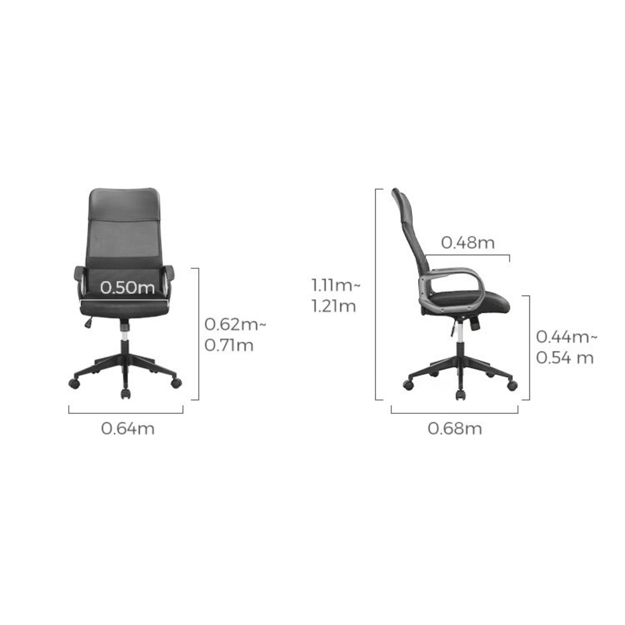 Linspire Pillar Office Chair, Grey
