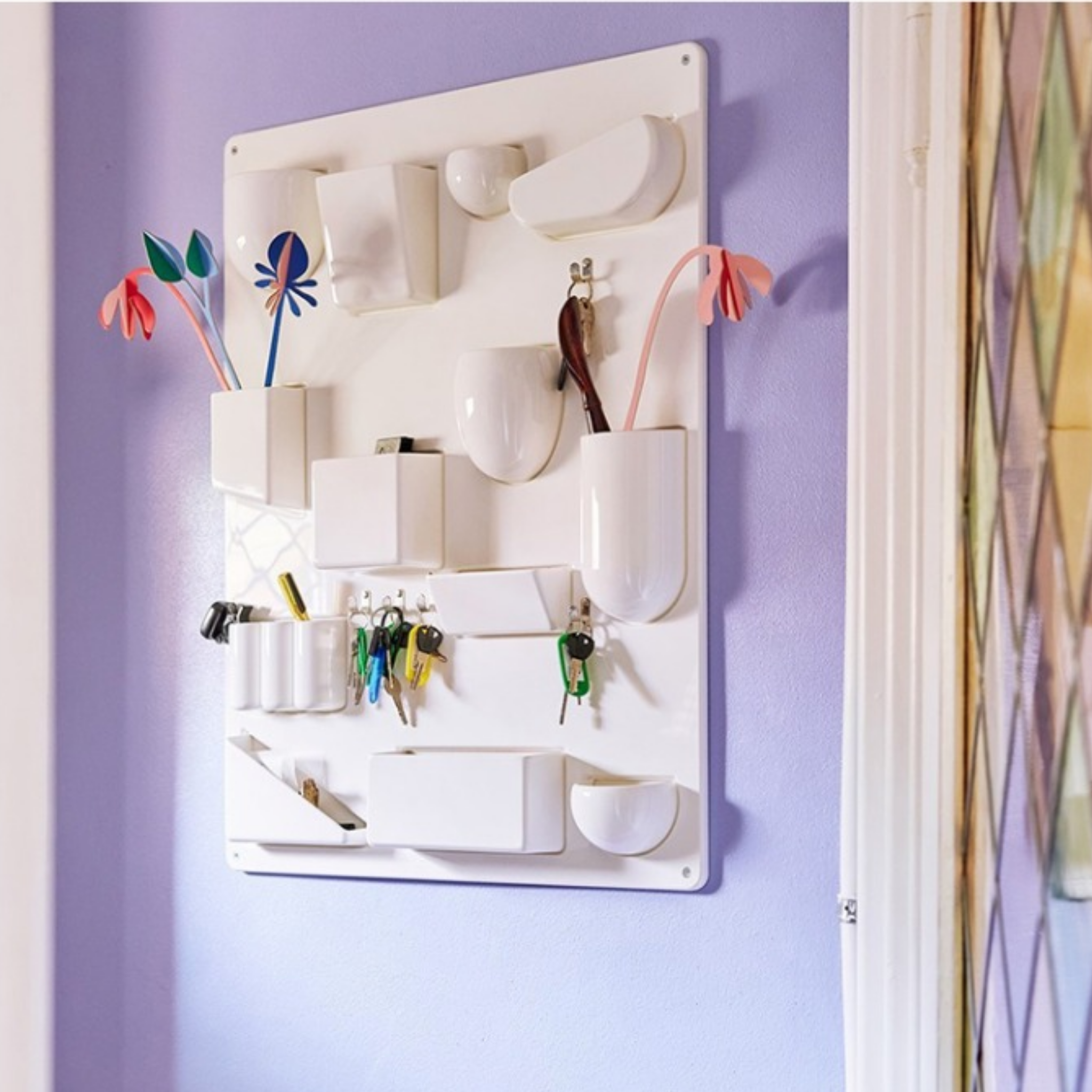 MODE Pico Wall-mounted Pegboard, White