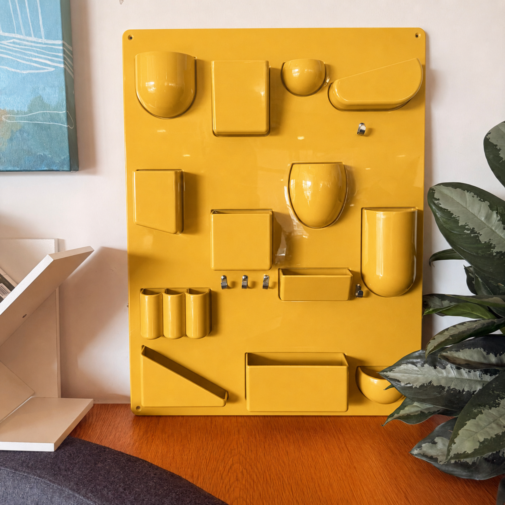 MODE Pico Wall-mounted Pegboard, Yellow