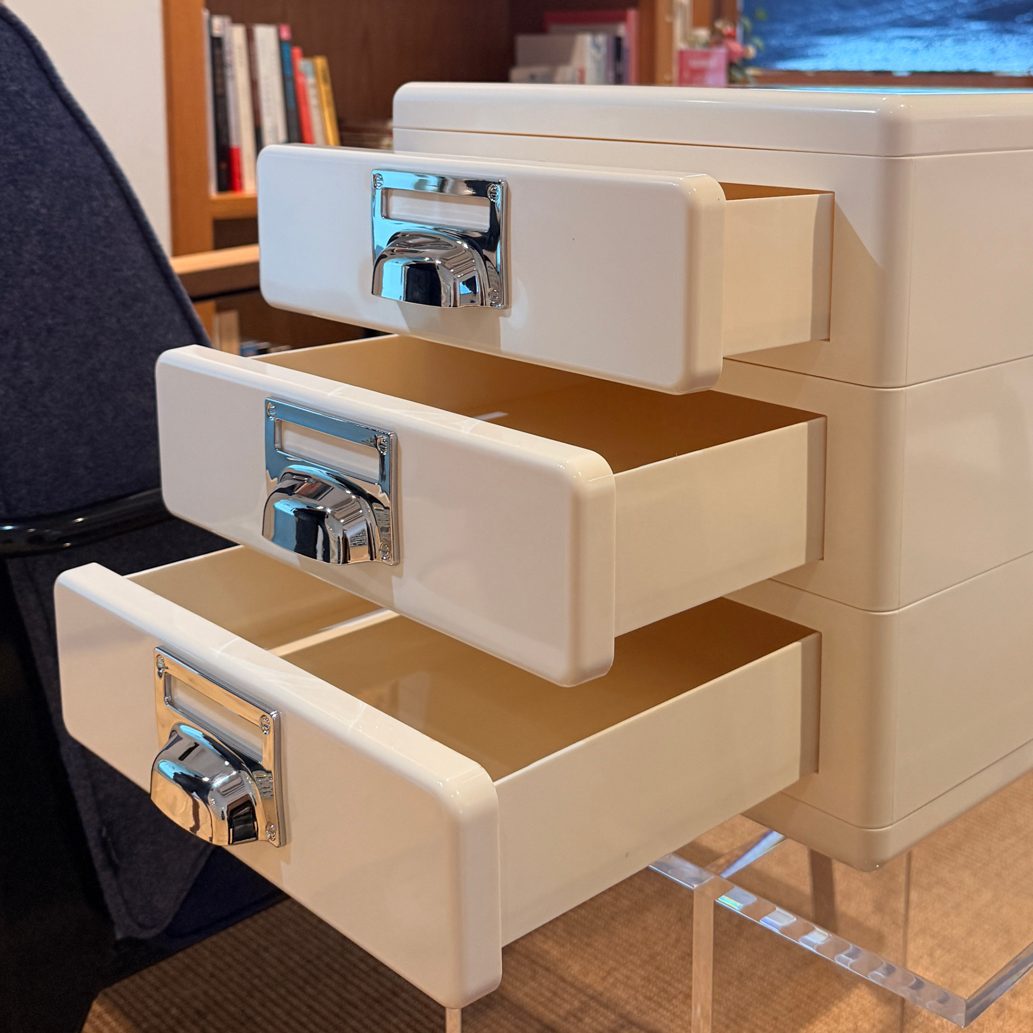 MODE Cubo Desktop Storage Drawer Unit, Off-White