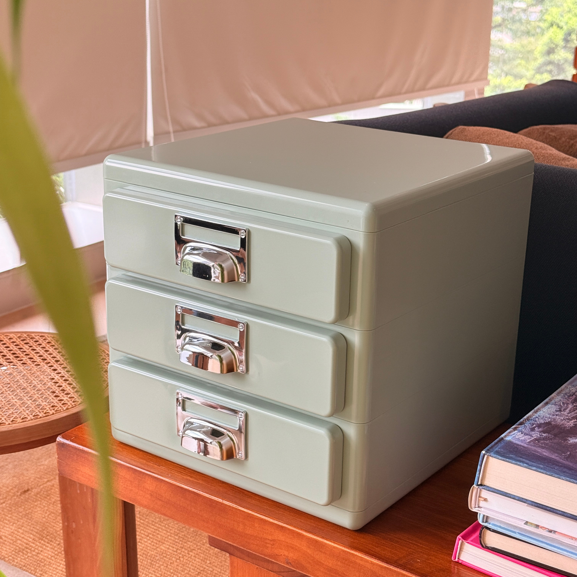 MODE Cubo Desktop Storage Drawer Unit, Matcha Green