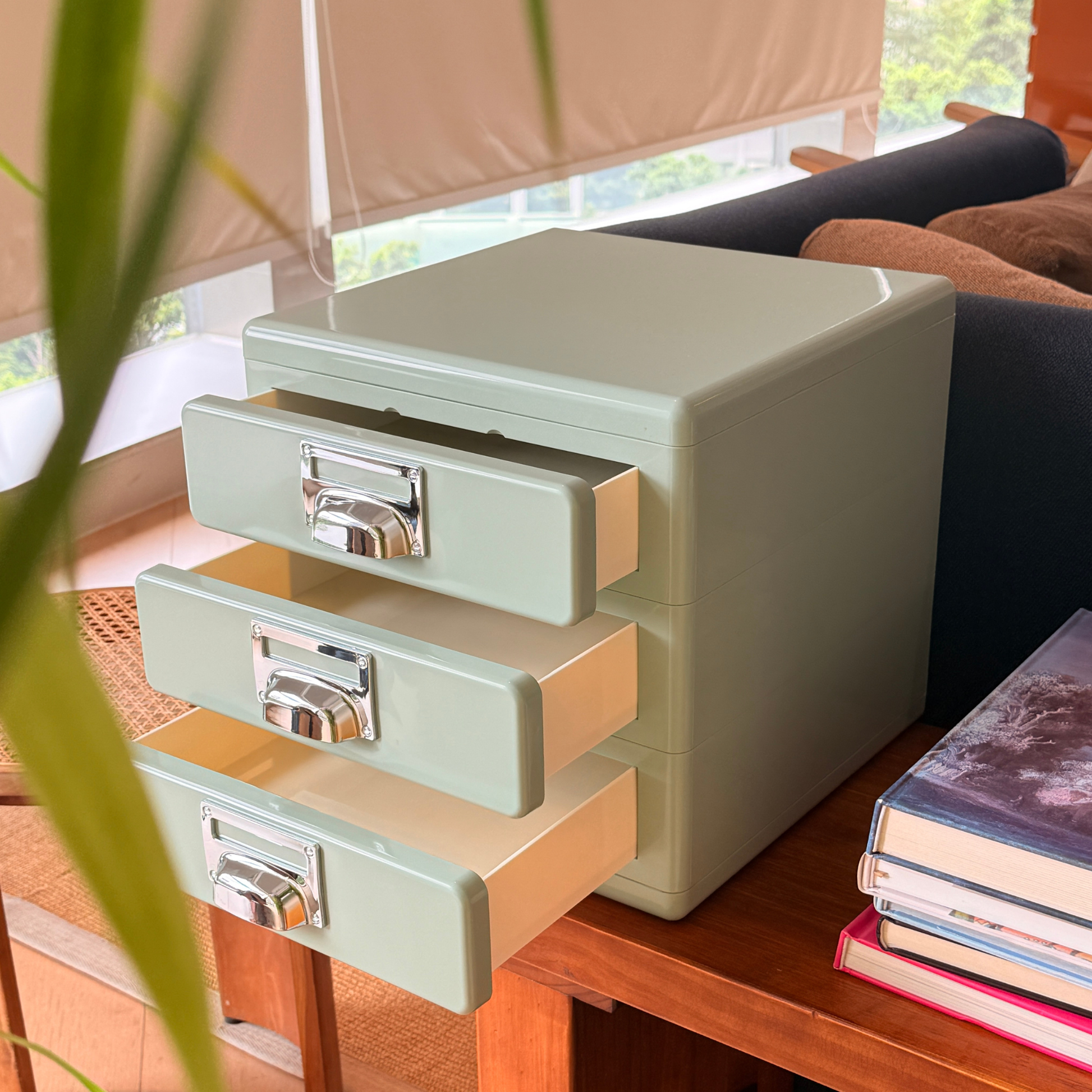 MODE Cubo Desktop Storage Drawer Unit, Matcha Green