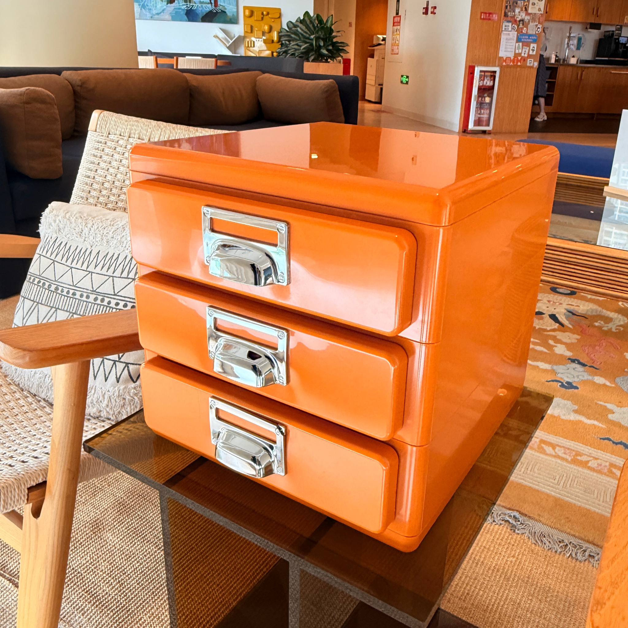 MODE Cubo Desktop Storage Drawer Unit, Orange