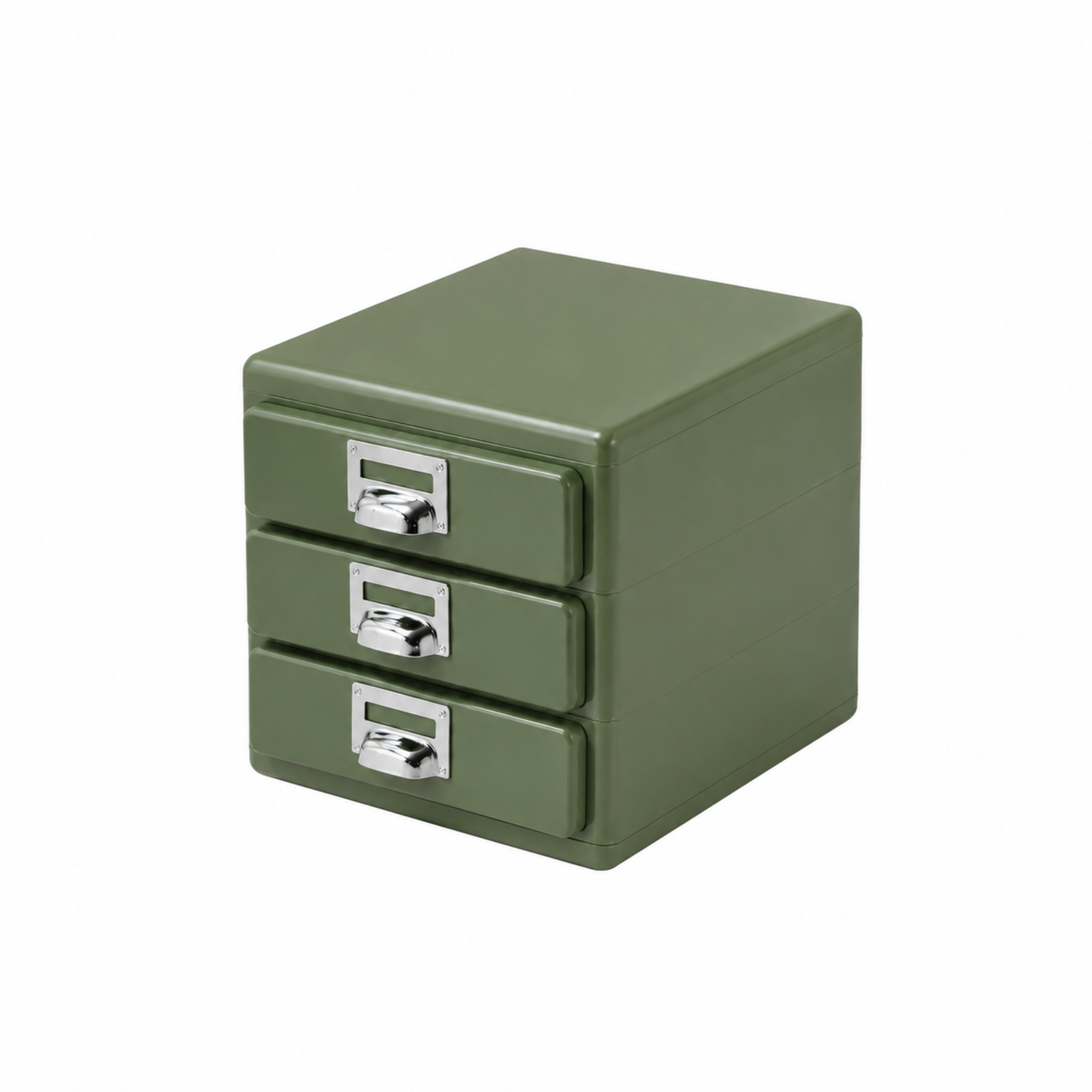 MODE Cubo Desktop Storage Drawer Unit, Olive Green