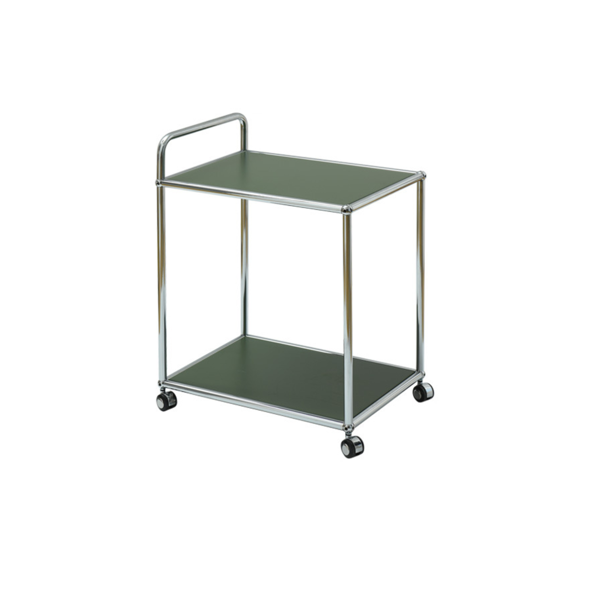 MODE Rolla 2 Tier Trolley with Open Shelf, Green