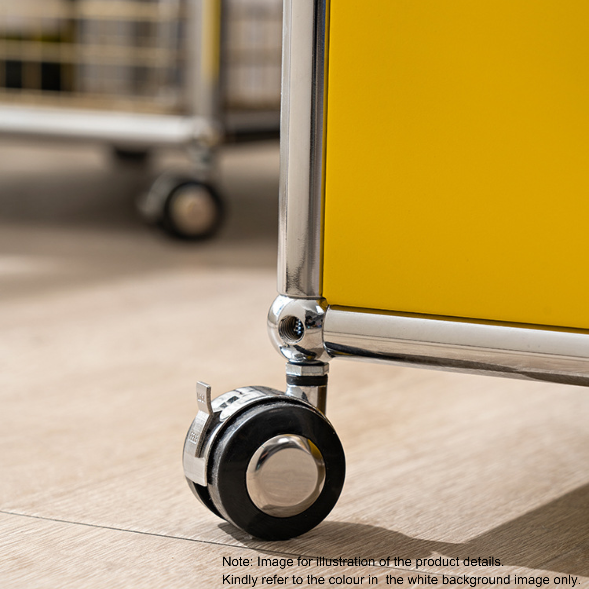 MODE Rolla 2 Tier Trolley with Storage Bin, Ivory