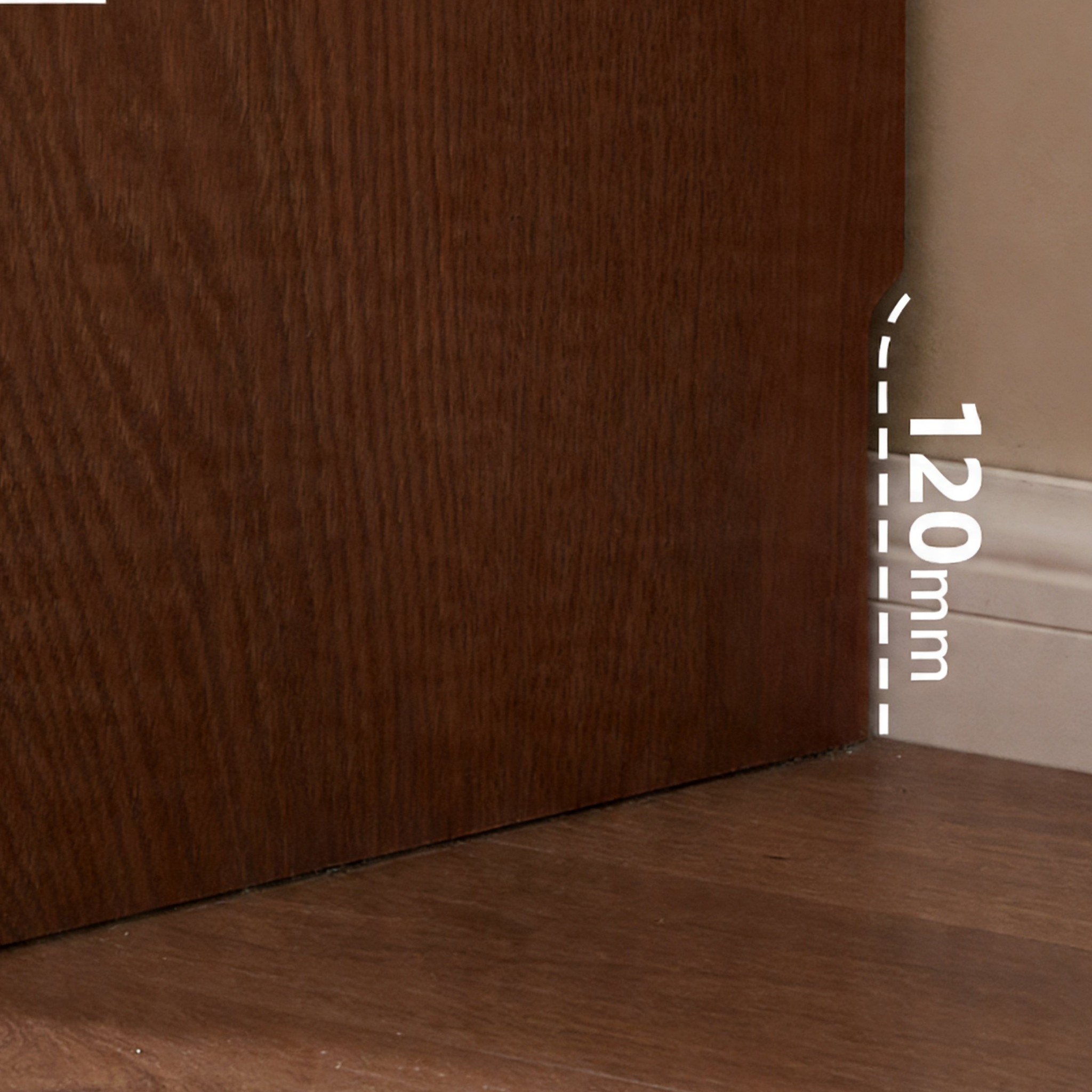Solidwood Hemura Chest of 9 Drawers, Walnut Oak