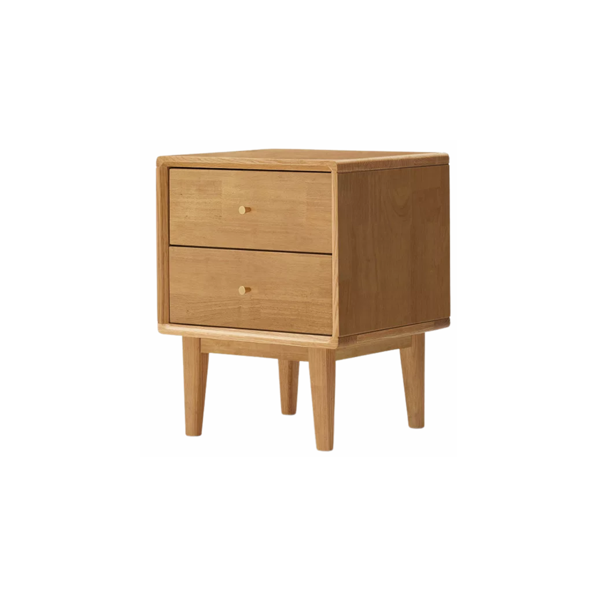 Solidwood Dona Bedside Table, Natural Wood