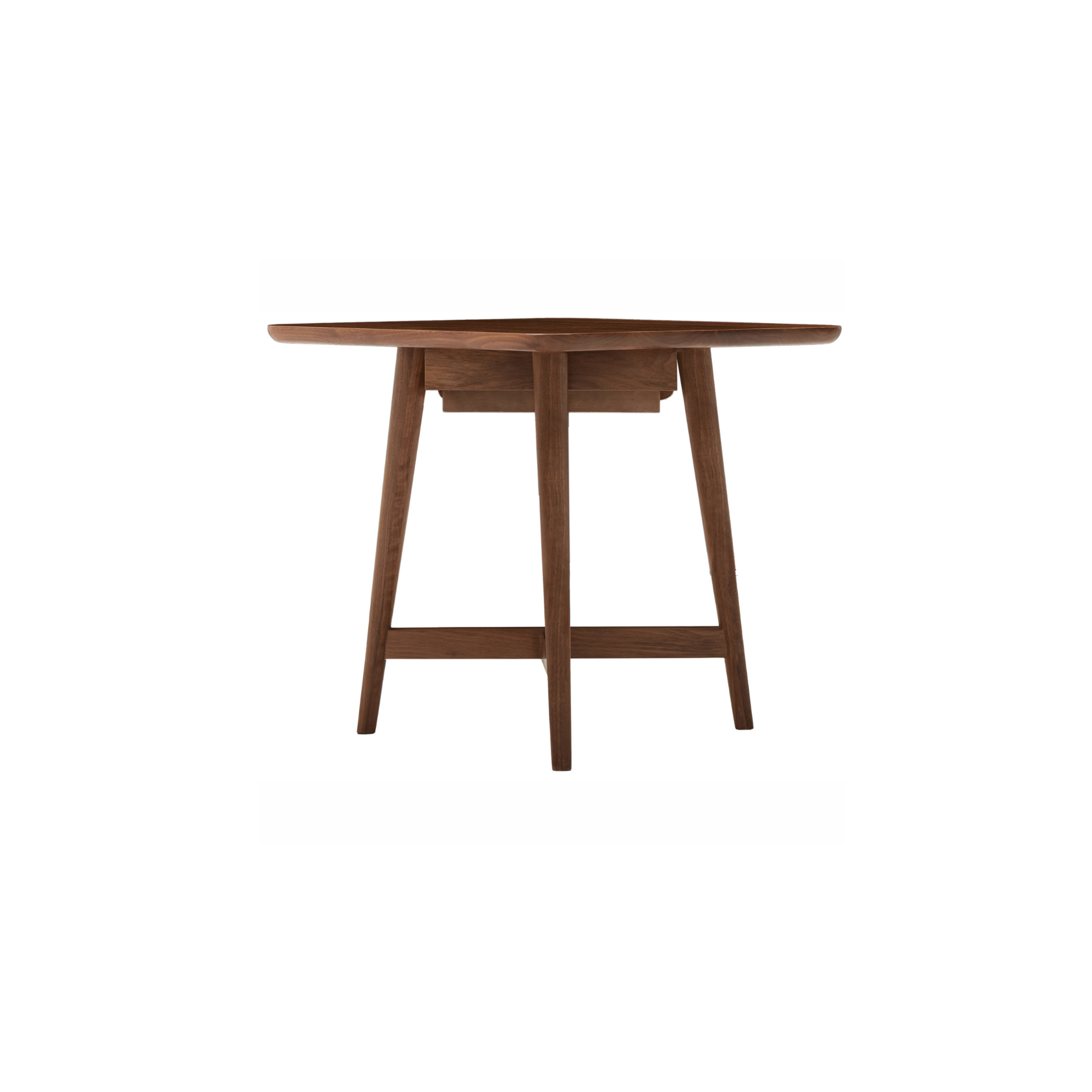 Solidwood Luxembourg Side Table with Drawer, Walnut