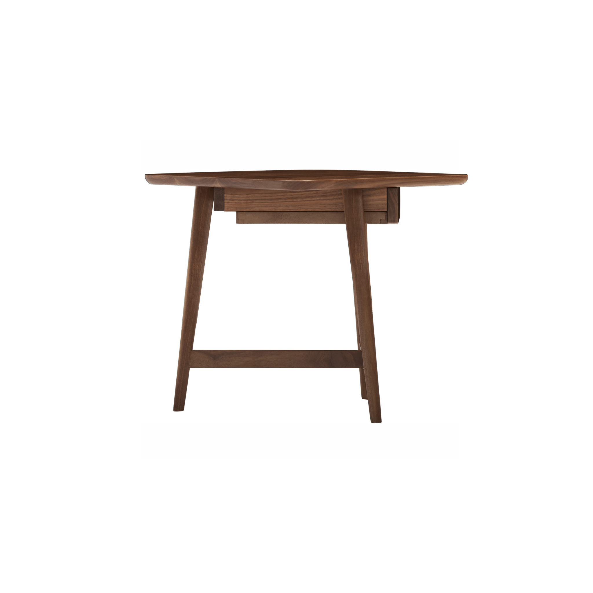 Solidwood Luxembourg Side Table with Drawer, Walnut