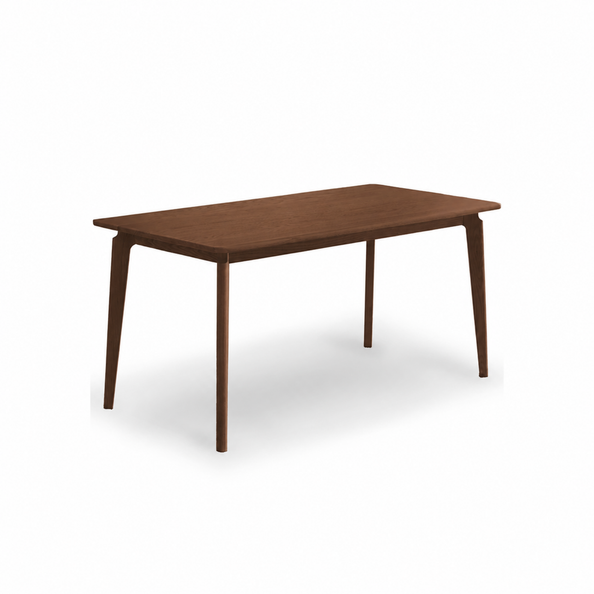 Solidwood Amber Dining Table, Walnut Oak