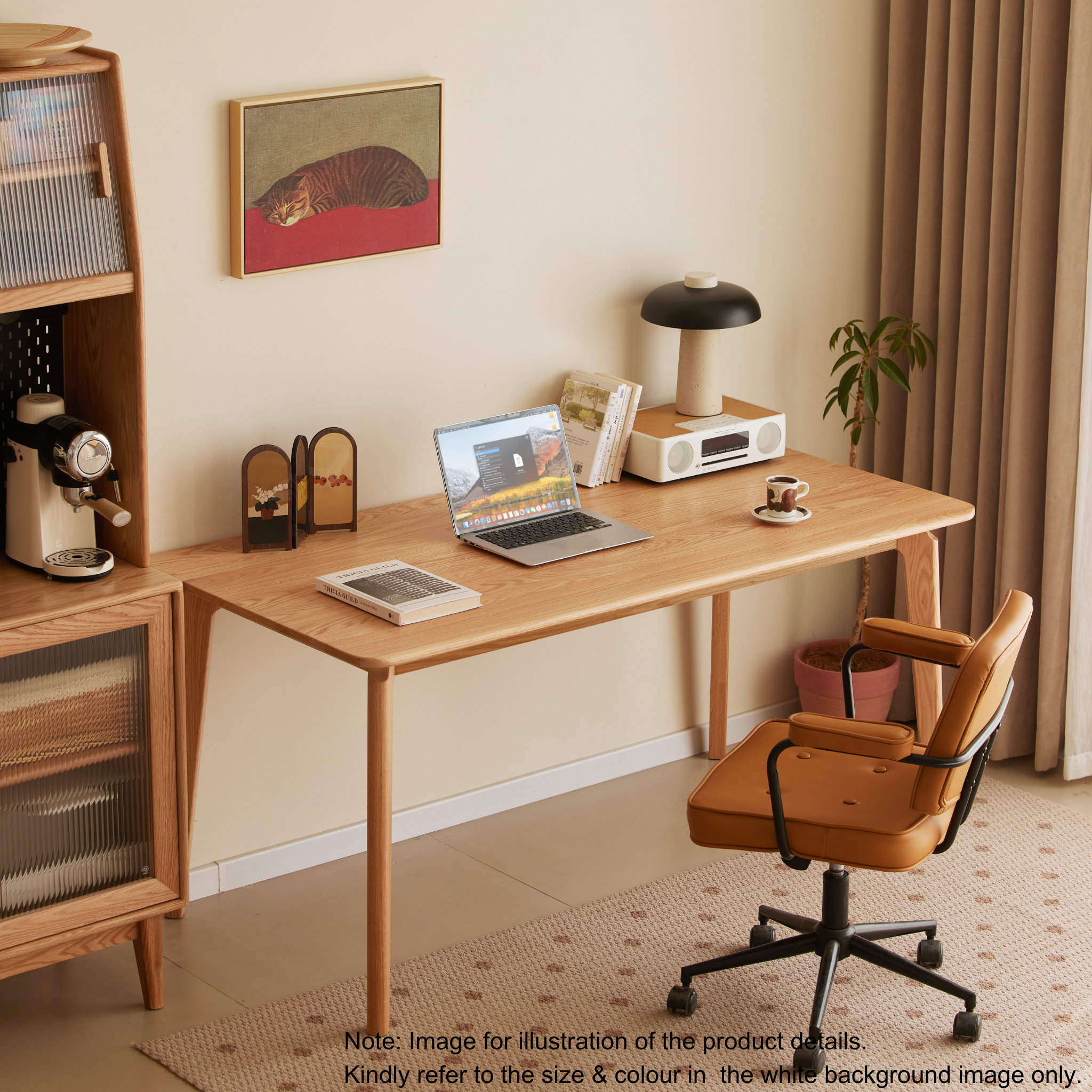 Solidwood Amber Dining Table, Walnut Oak
