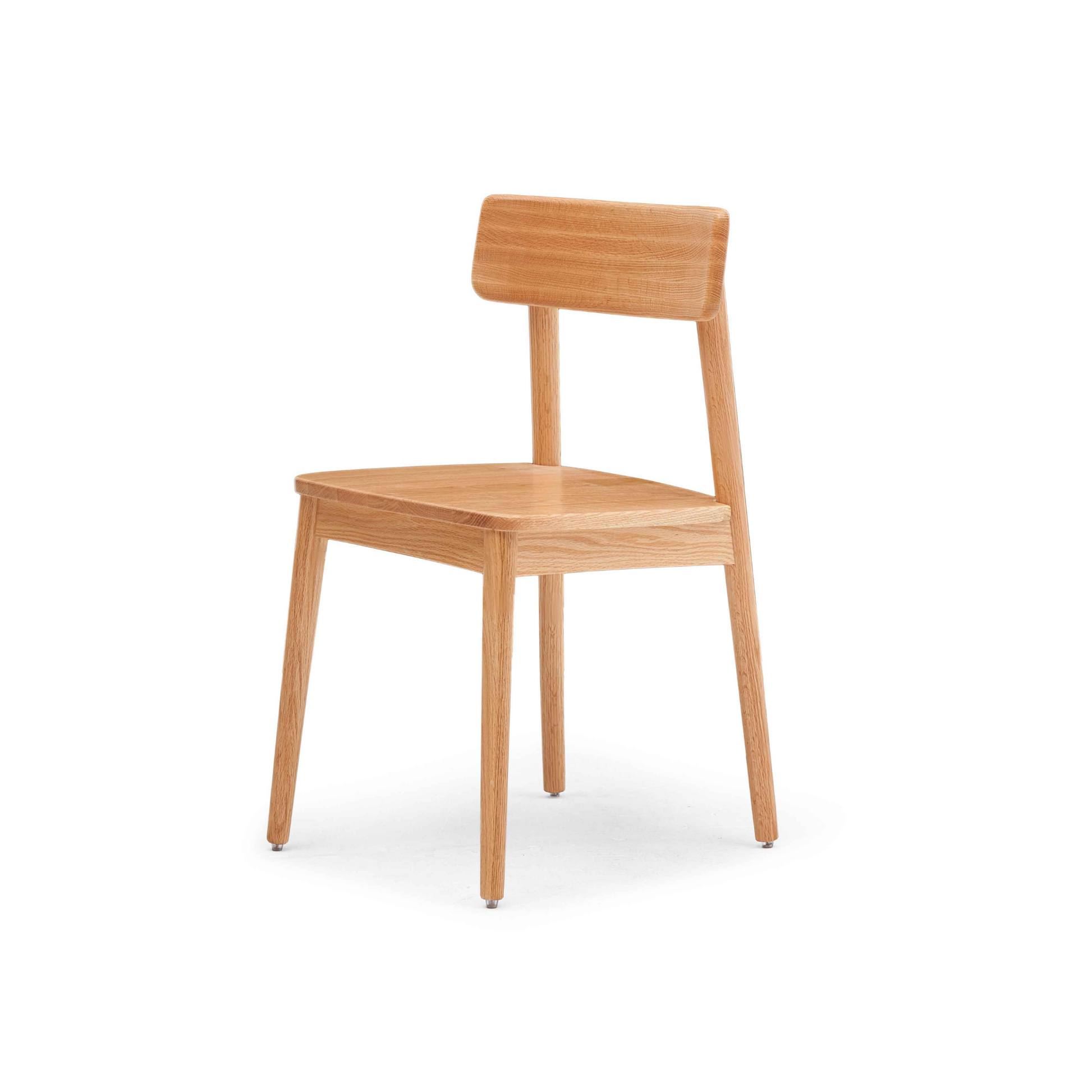Solidwood Amber Dining Chair, Set of 2, Oak