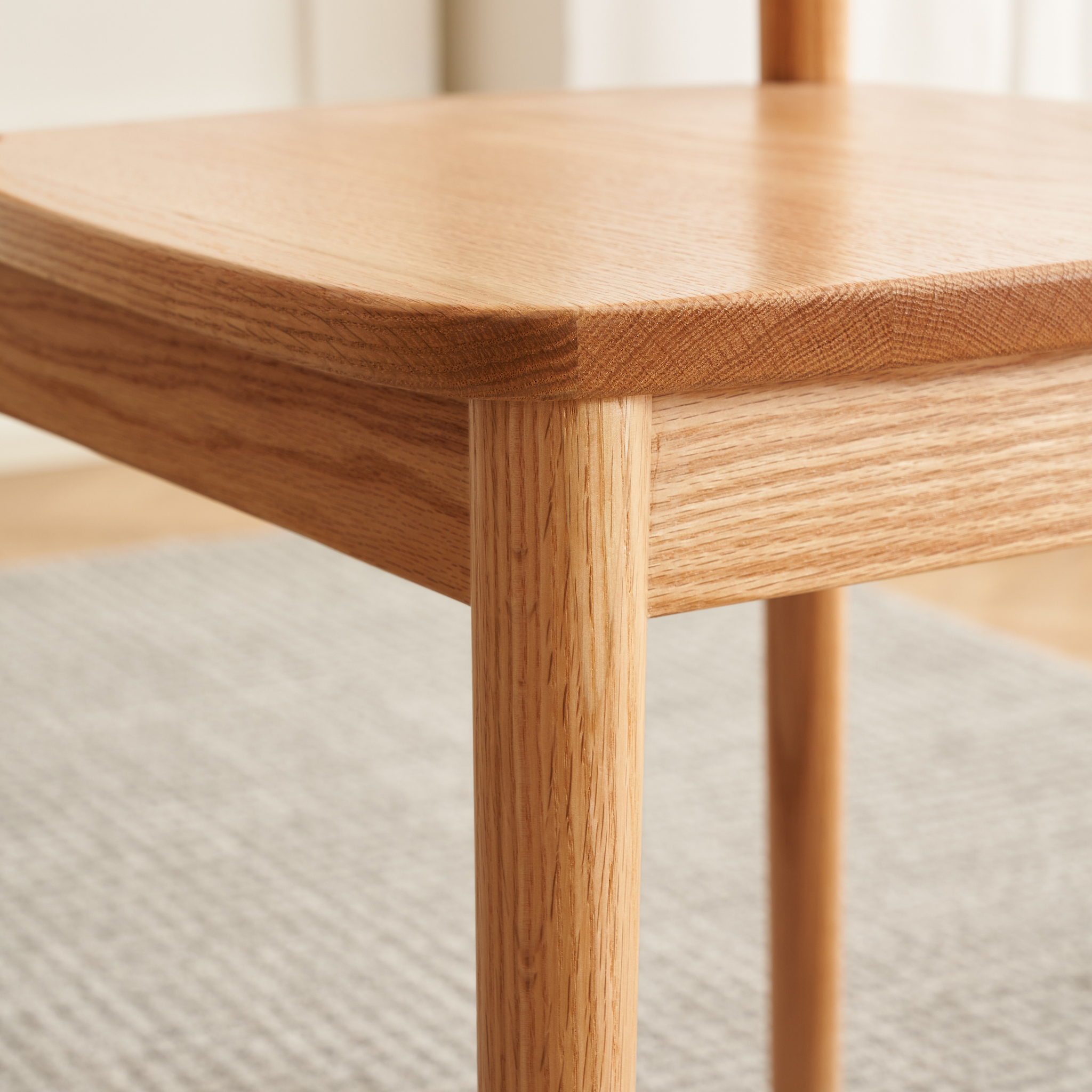 Solidwood Amber Dining Chair, Set of 2, Oak