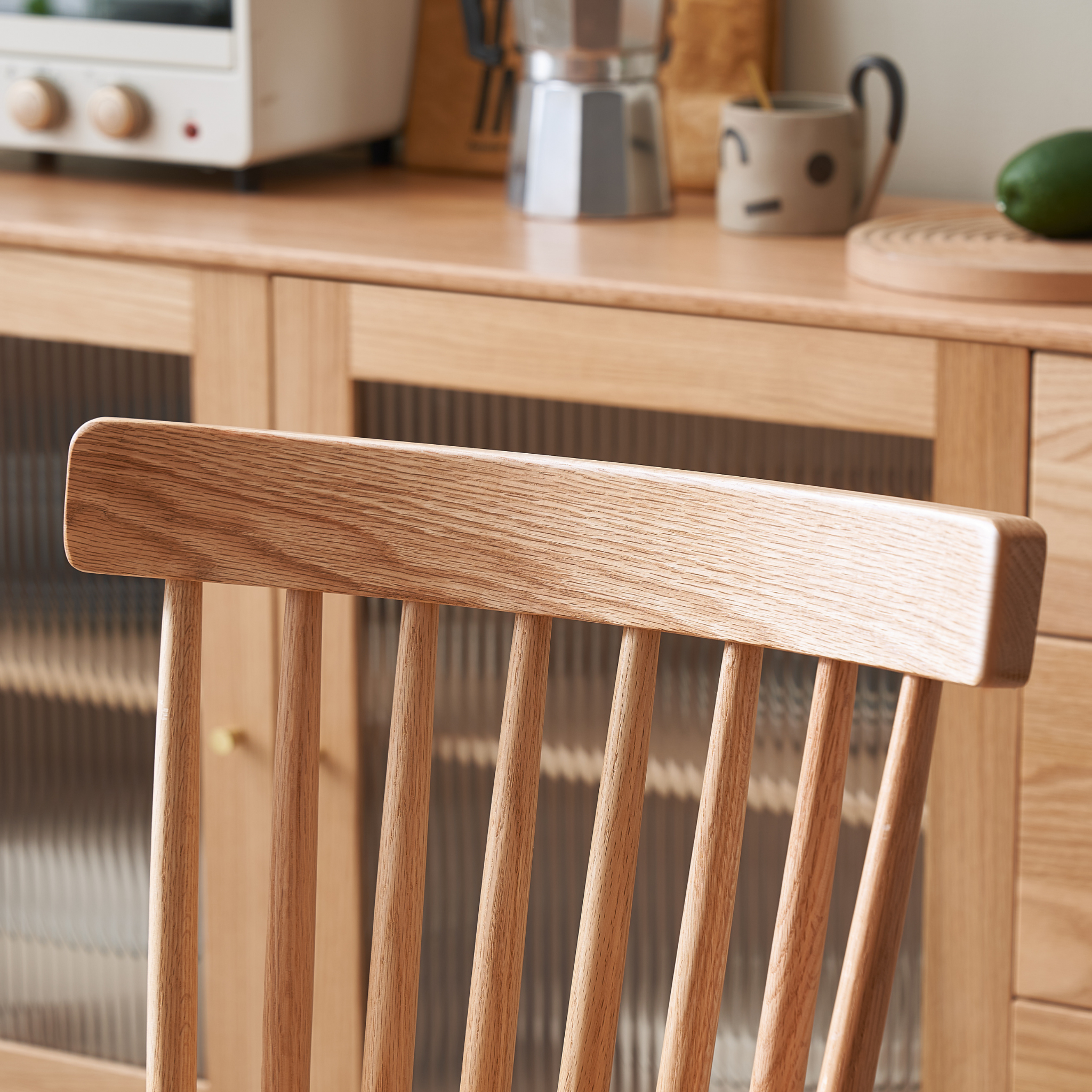 Solidwood Wenrik Dining Chair, Set of 2, Oak