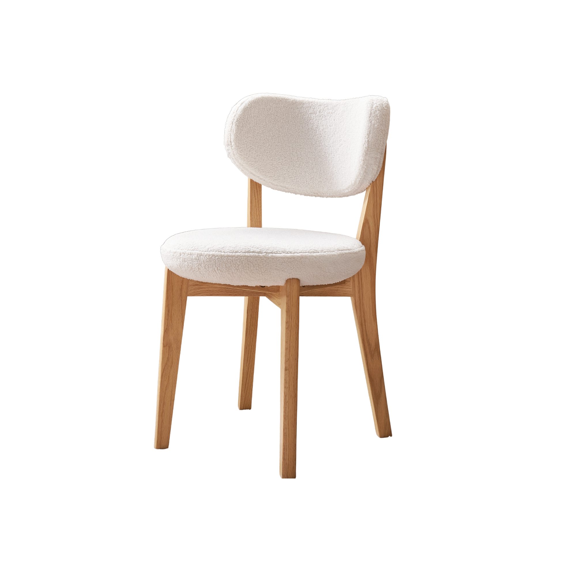 Solidwood Hemura Sherpa Dining Chair