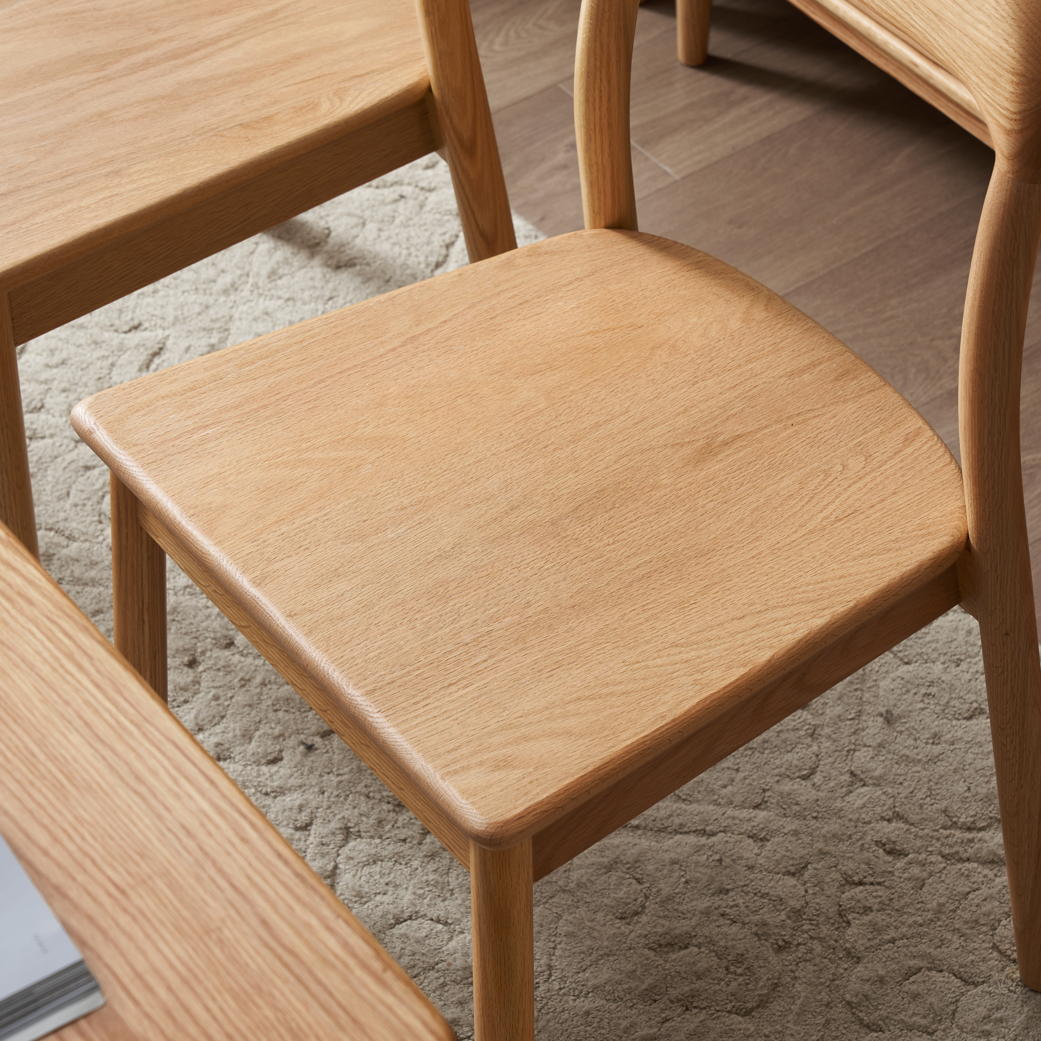 Solidwood Kano Dining Chair, Set of 2, Oak