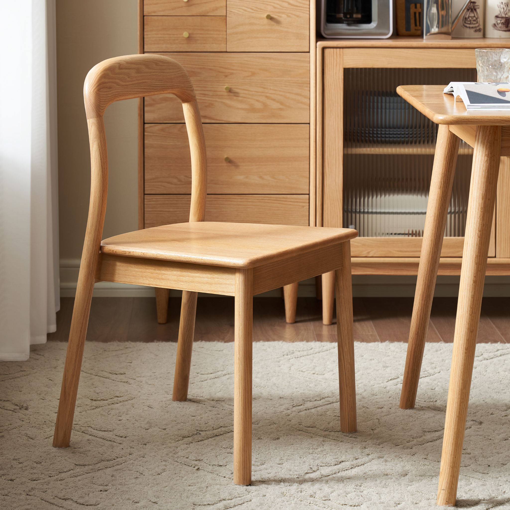Solidwood Kano Dining Chair, Set of 2, Oak