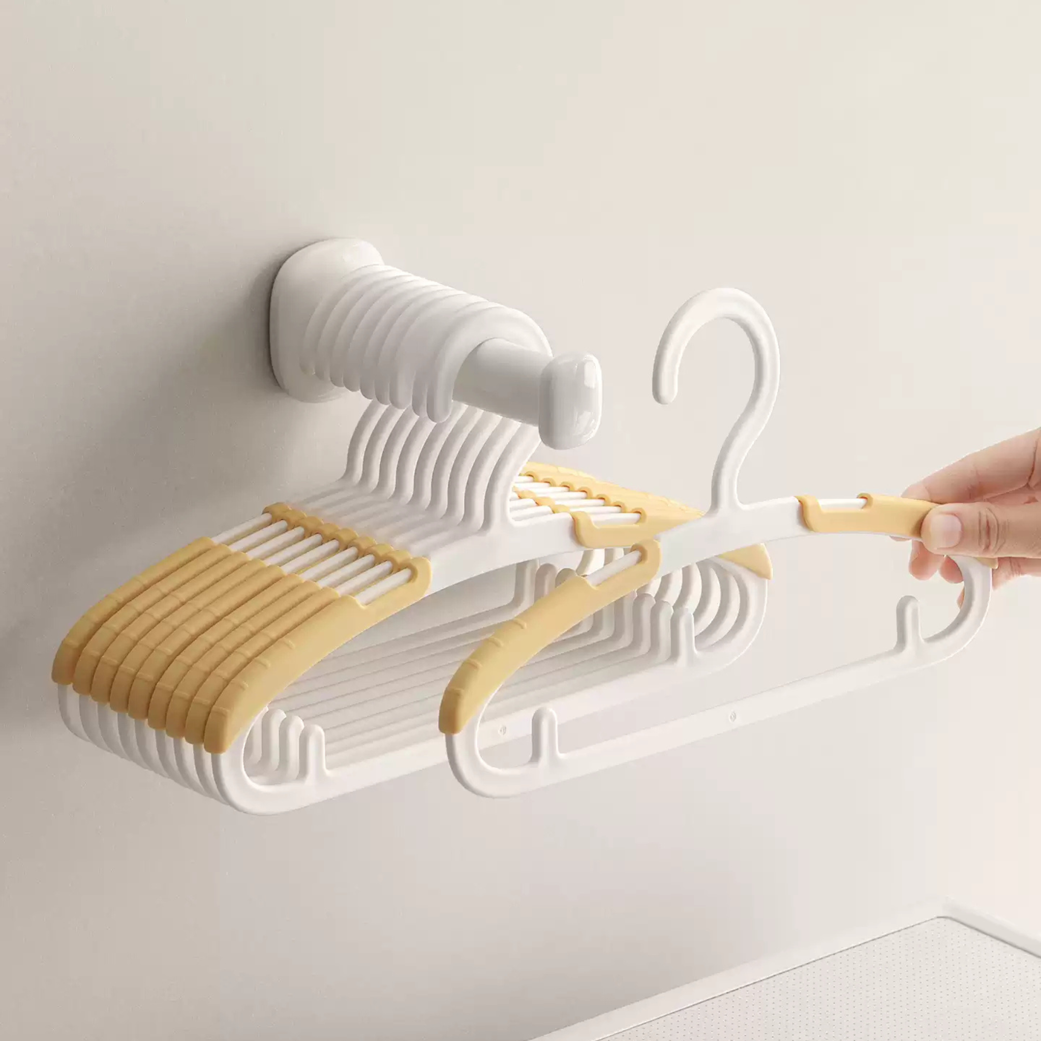 Zenlife Brook Kids Clothes Hanger, 10pcs, White