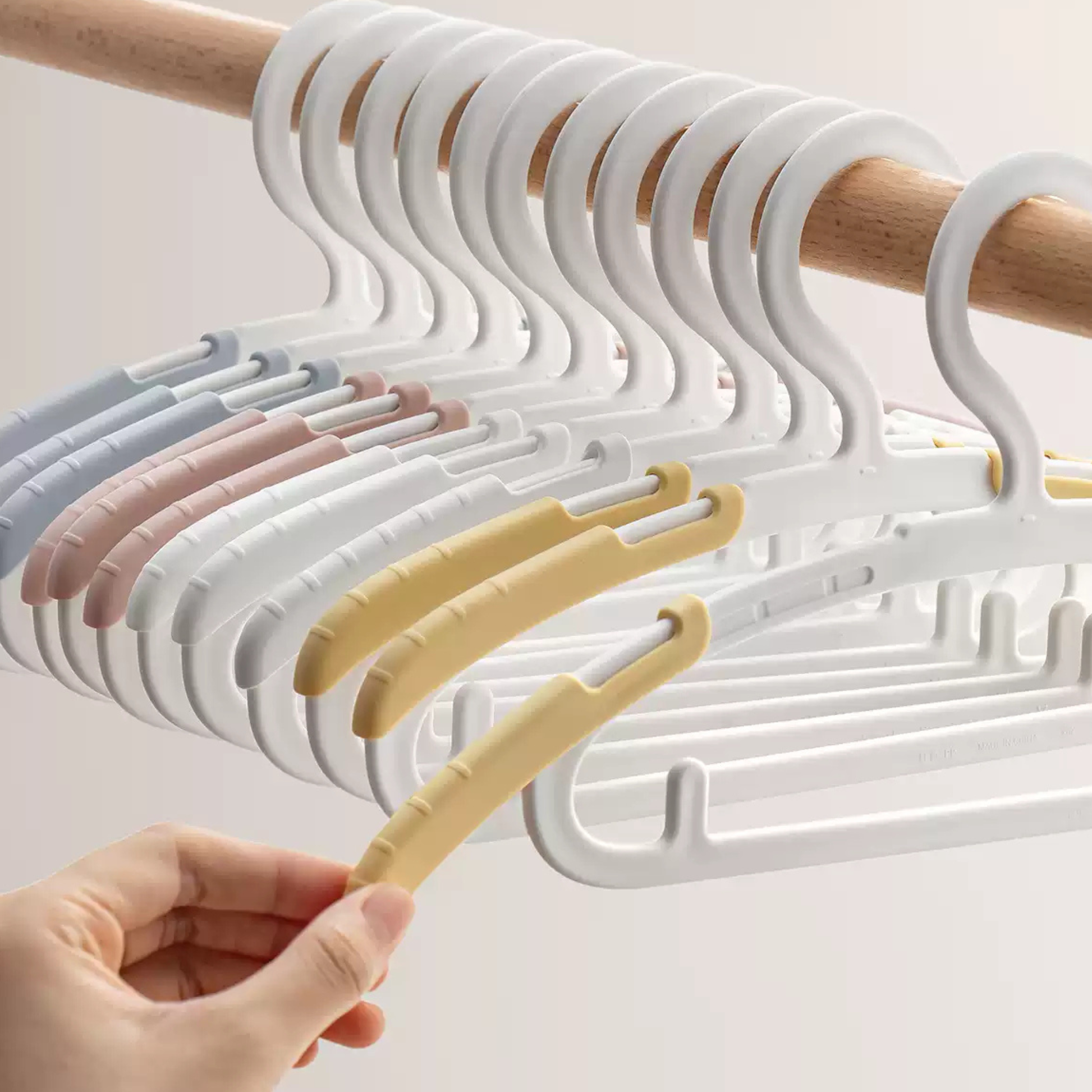 Zenlife Brook Kids Clothes Hanger, 10pcs, White
