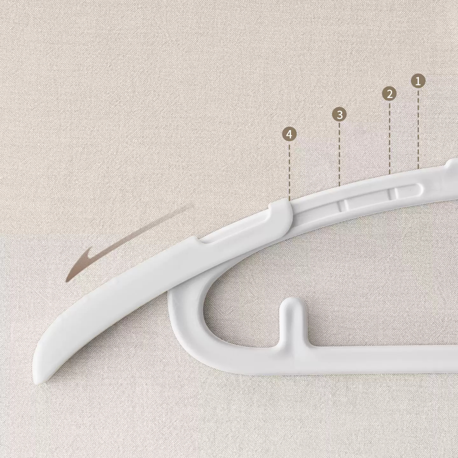 Zenlife Brook Kids Clothes Hanger, 10pcs, Yellow