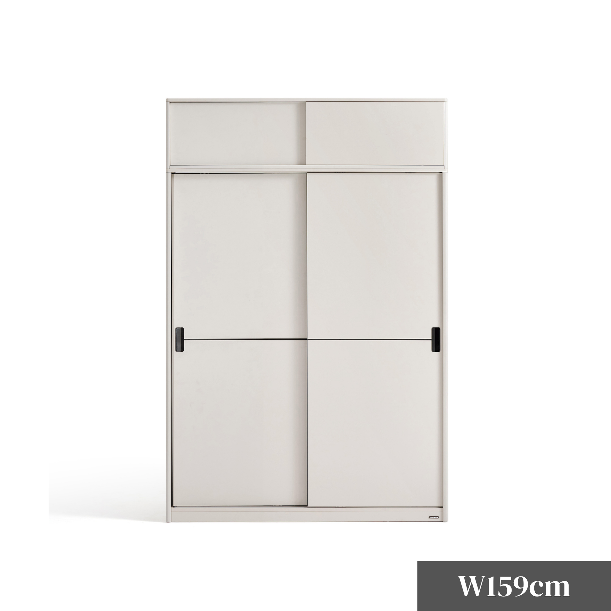 Linspire Linea 2-Door Sliding Wardrobe with Top Cabinet, W159cm