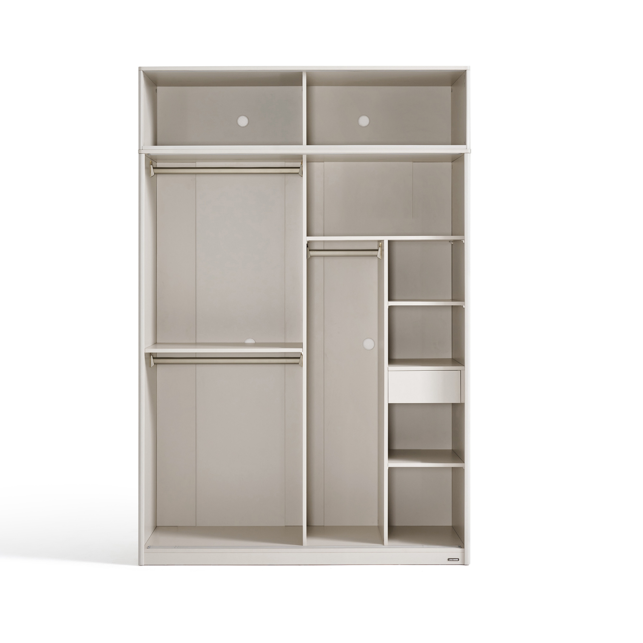 Linspire Linea 2-Door Sliding Wardrobe with Top Cabinet, W179cm