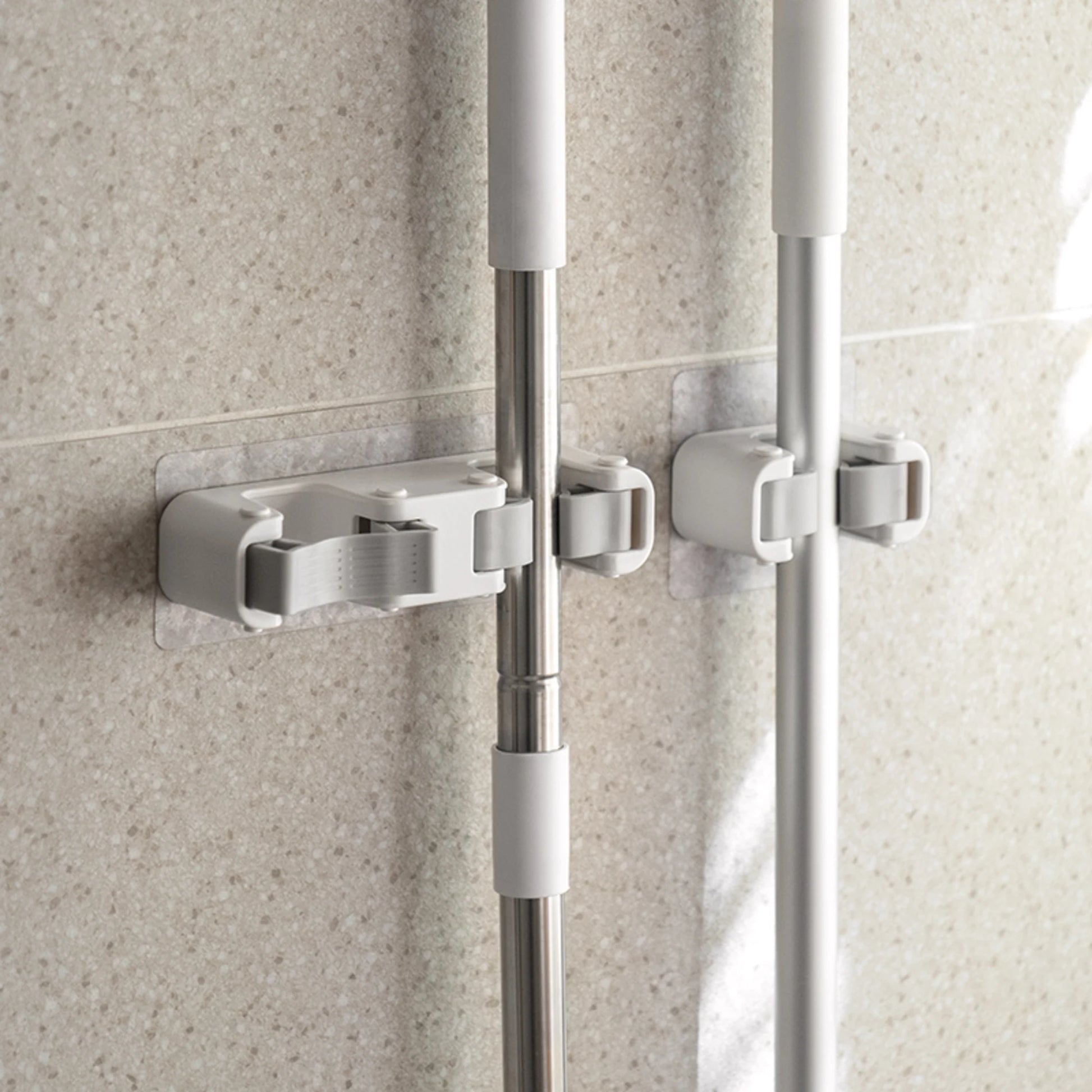 ZenLife Dale Mop Holder, Double, 17x3.8x4.5cm