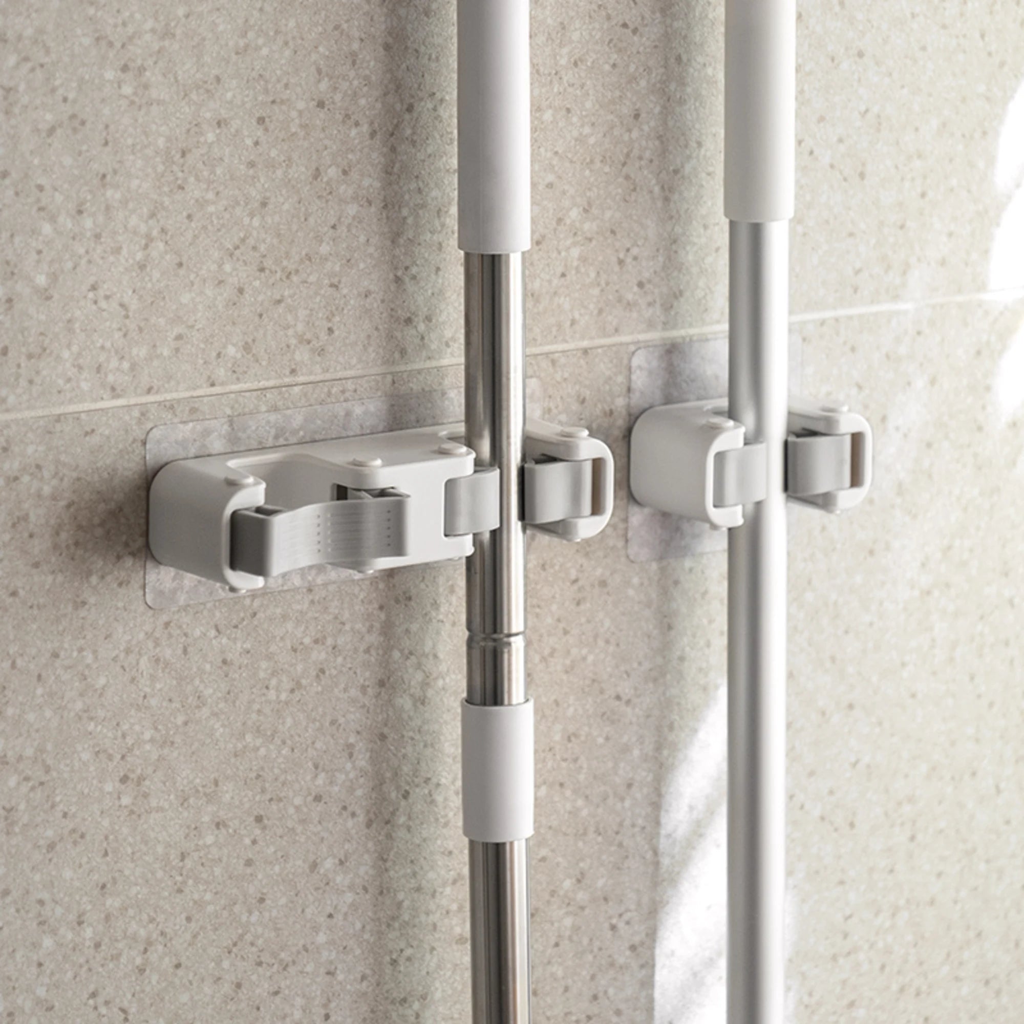 ZenLife Dale Mop Holder, Double, 17x3.8x4.5cm