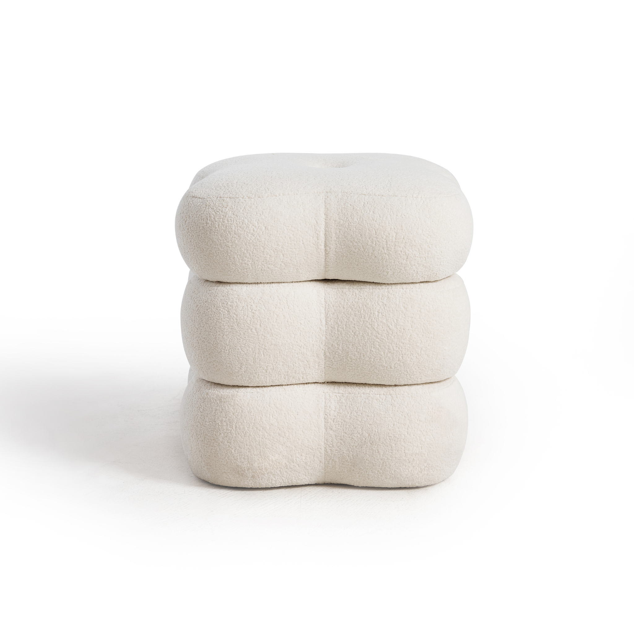 Linspire Bloom Sherpa Swivel Stool