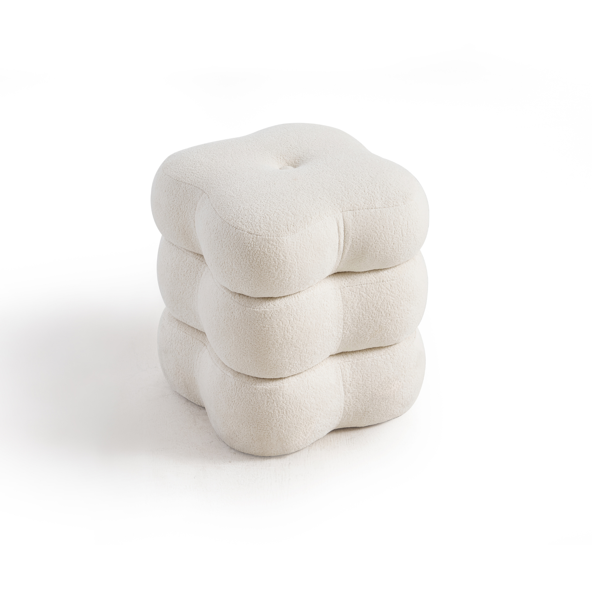 Linspire Bloom Sherpa Swivel Stool
